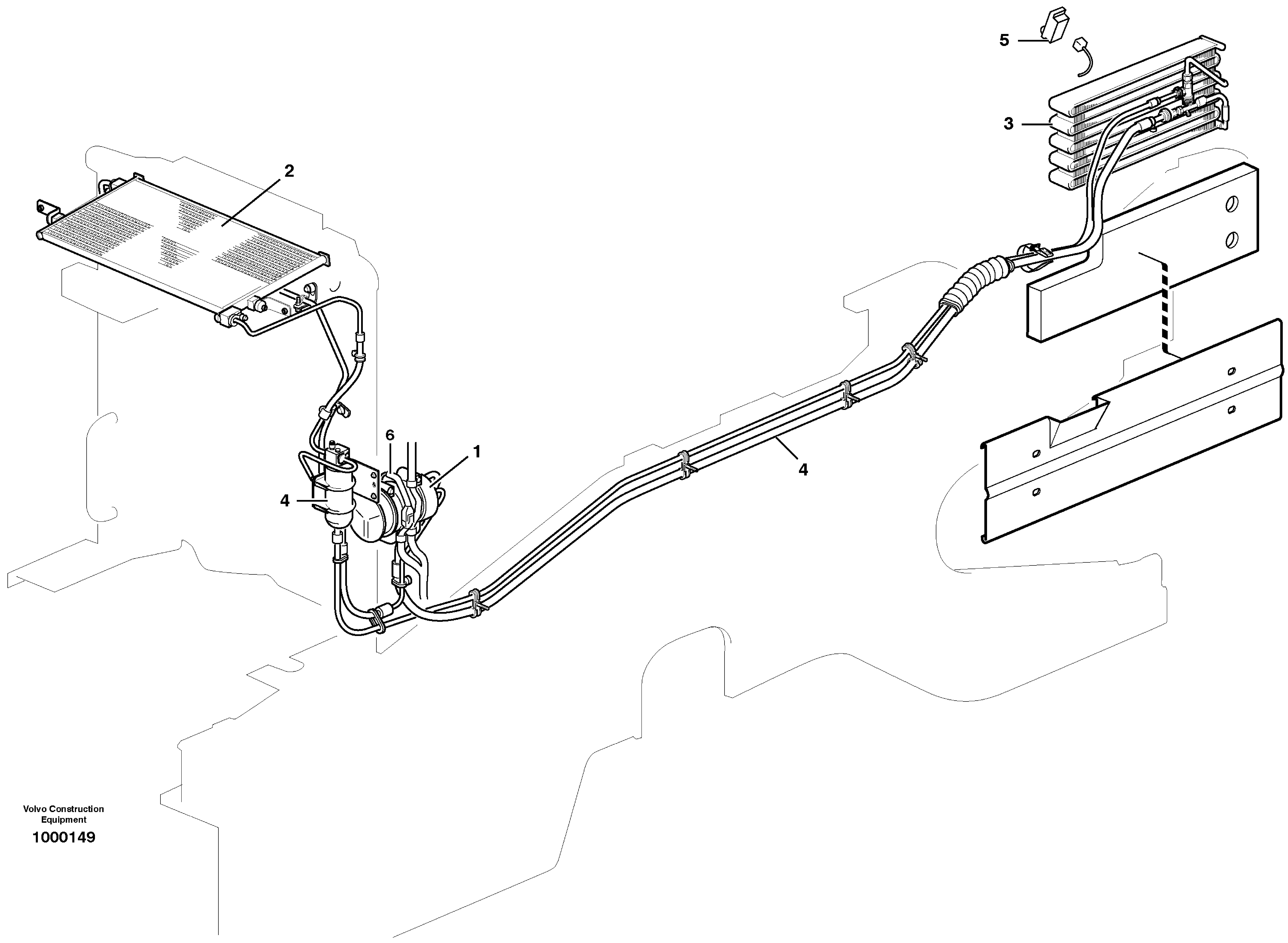 Air conditioning.  80848 — volvo parts diagram