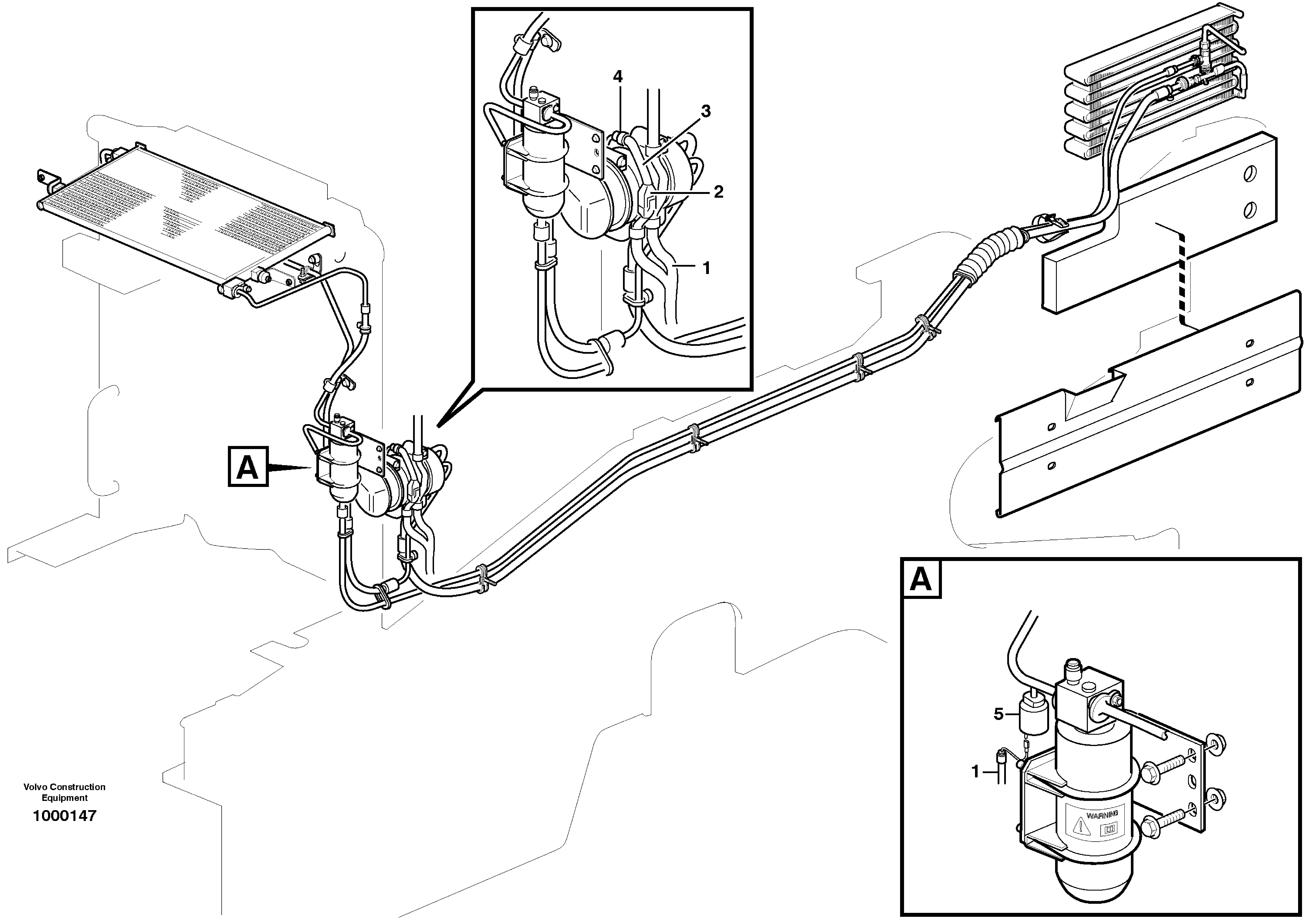 Cable harness, compressor.  80848, 82778 — volvo parts diagram