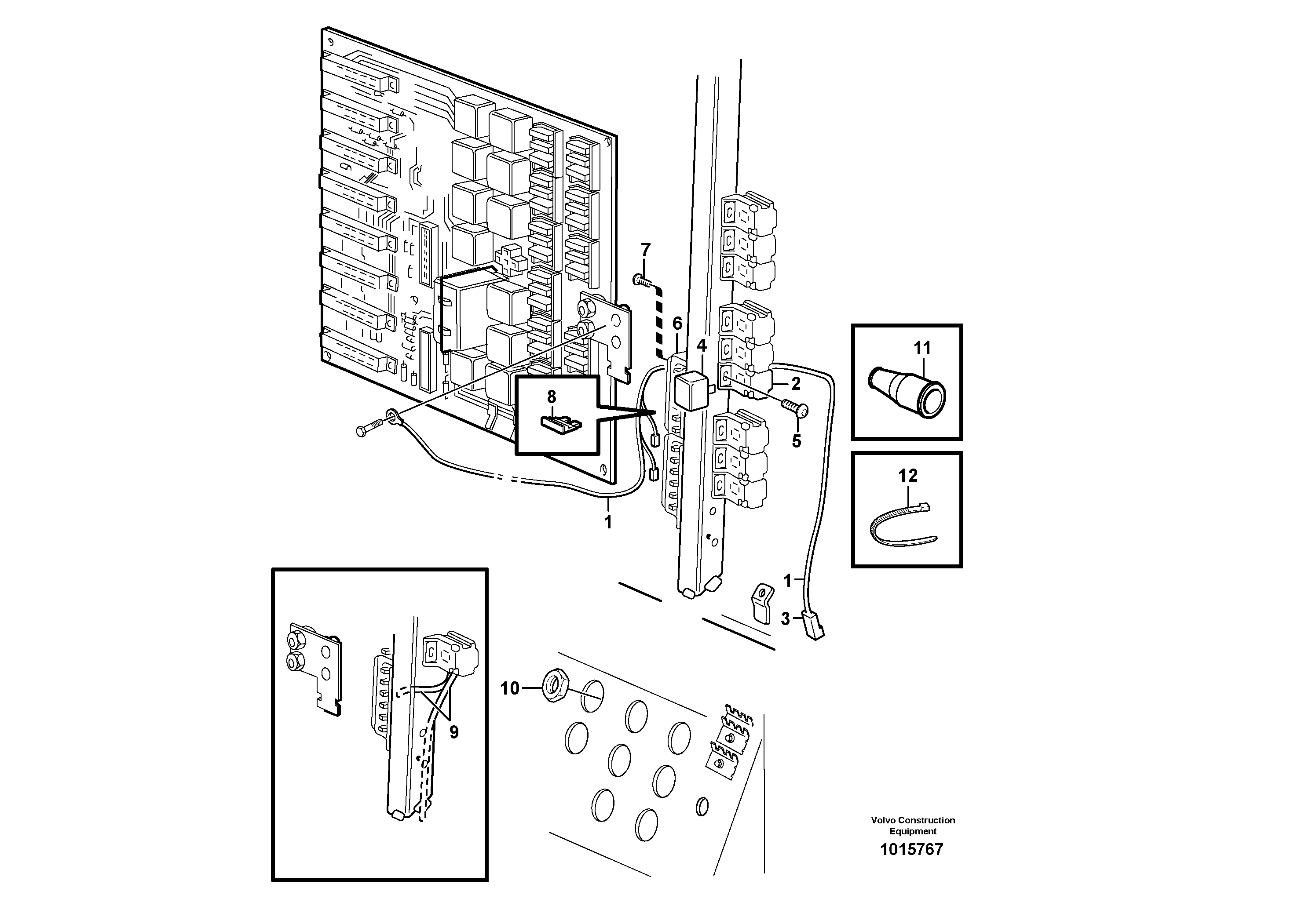 Cable harness, automatic temperature control.  80816, 83085 — volvo parts diagram