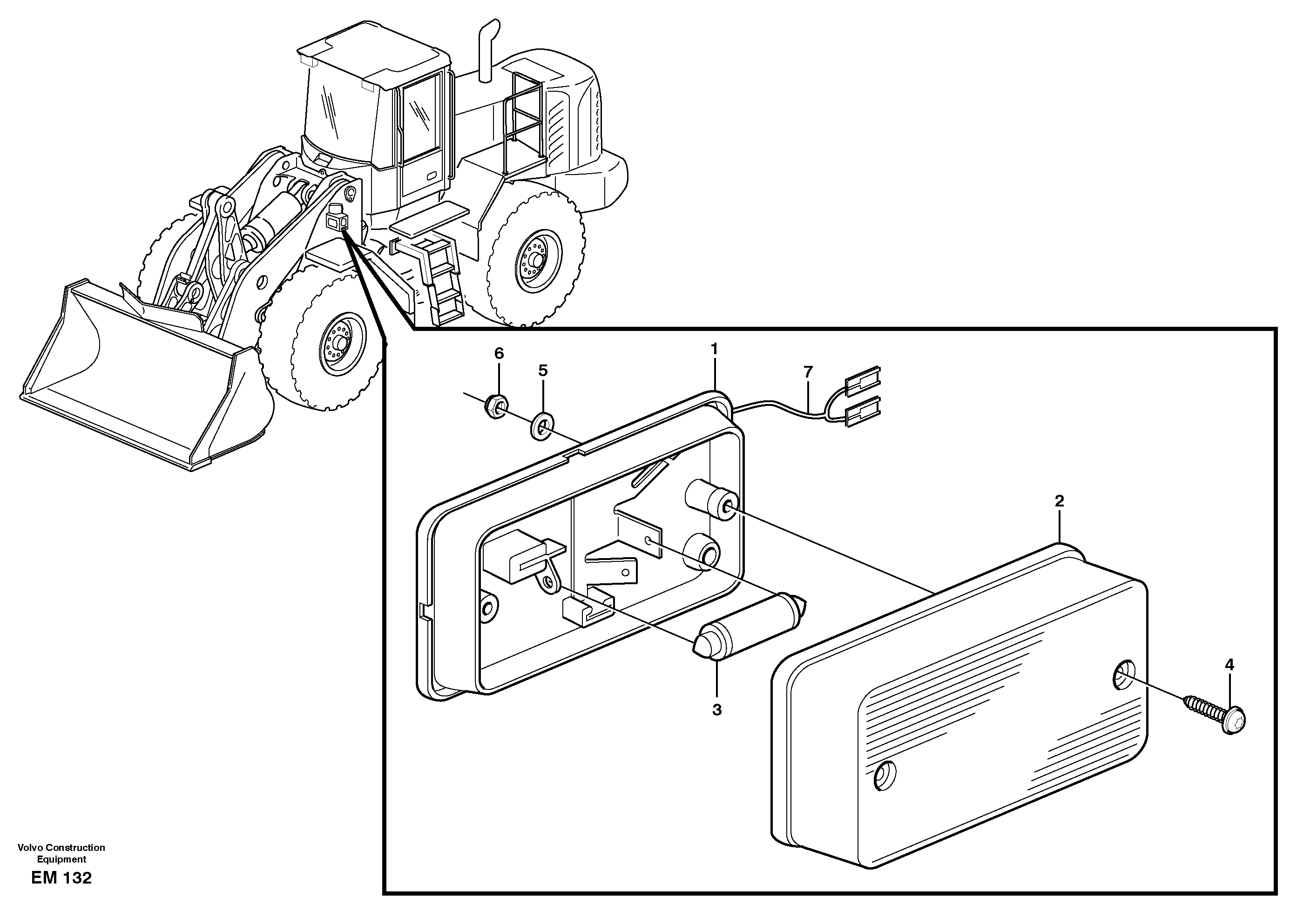Side marking lamp. 80352 — volvo parts diagram