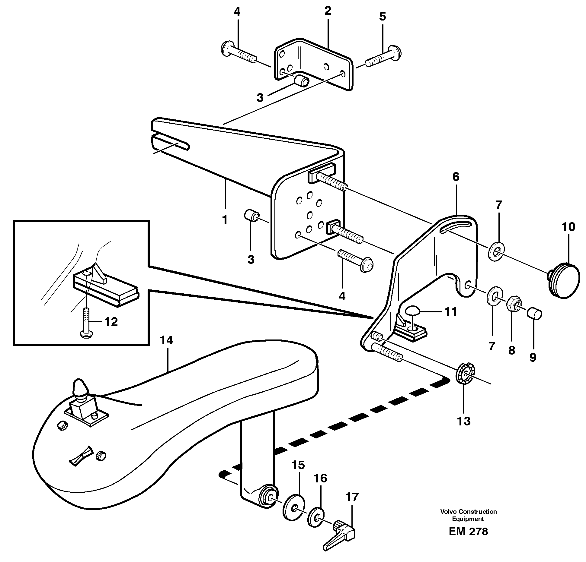 CDC - steering, sheet metal parts.  80266 — volvo parts diagram