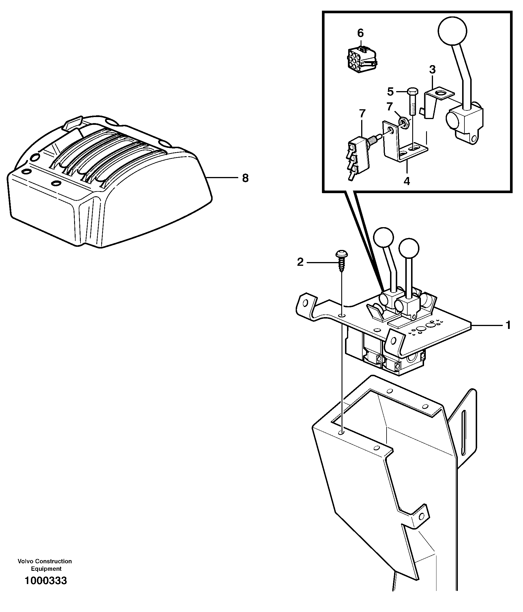 Servo valve with fitting parts — volvo parts diagram
