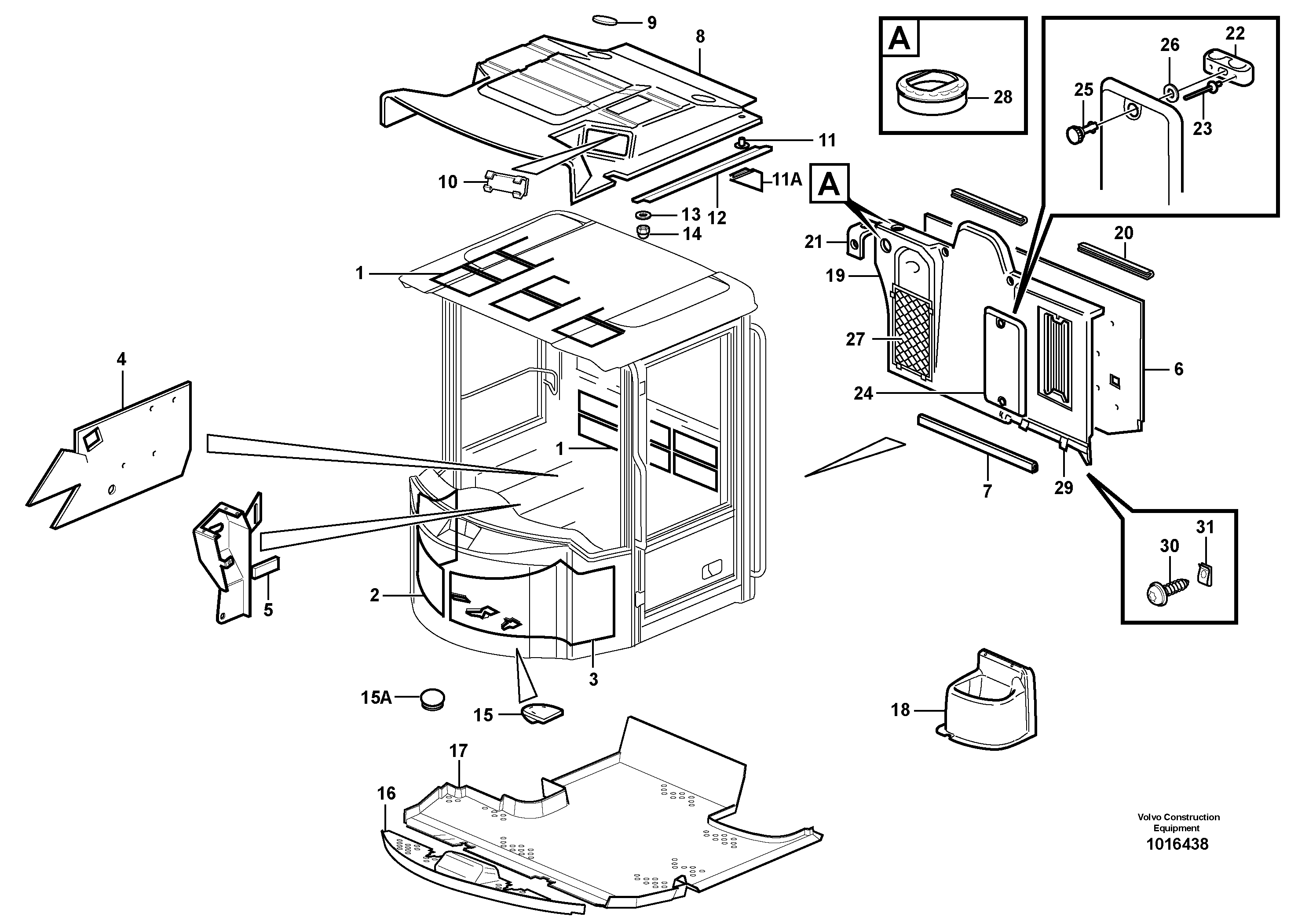 Insulating matting — volvo parts diagram