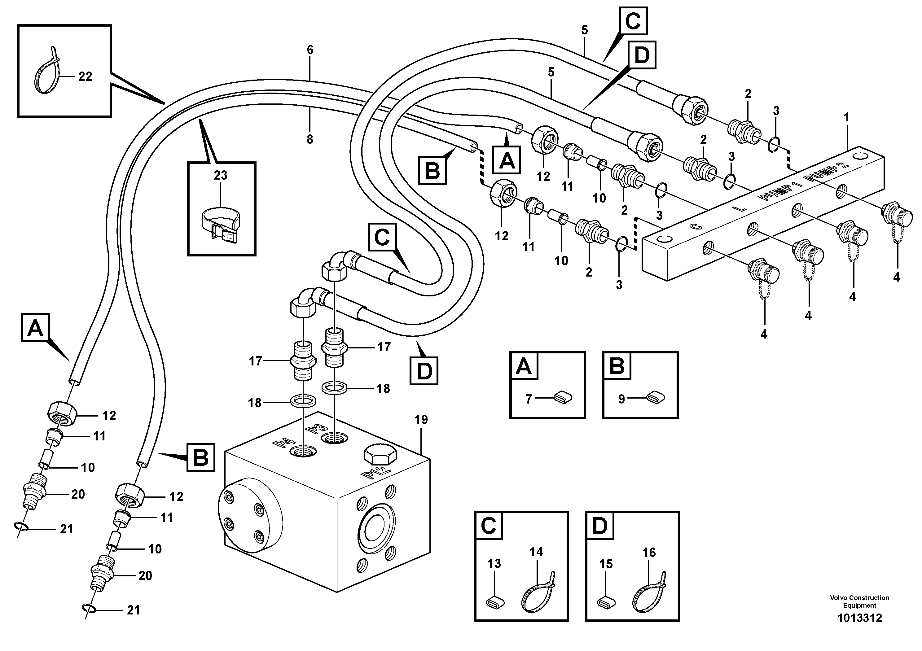 Testing block  SER NO 6302 - — volvo parts diagram