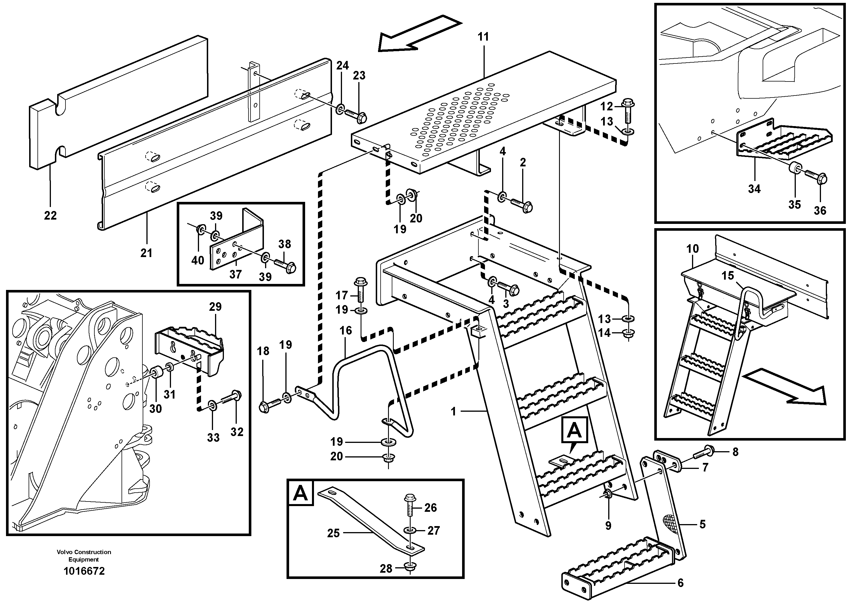 Foot step — volvo parts diagram