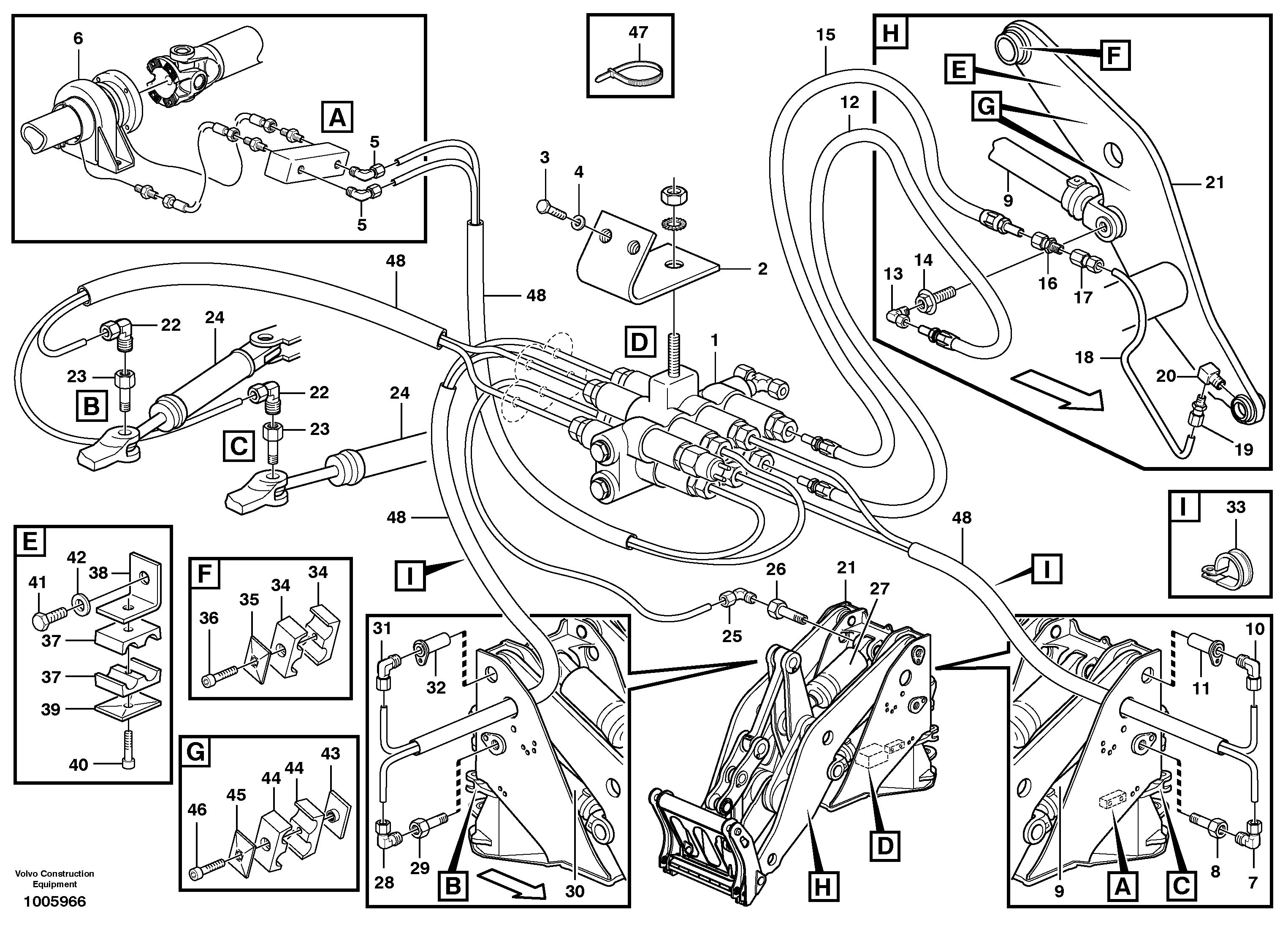 Distribution block, B2.  80958, 82111, 82688 SER NO - 5940 — volvo parts diagram