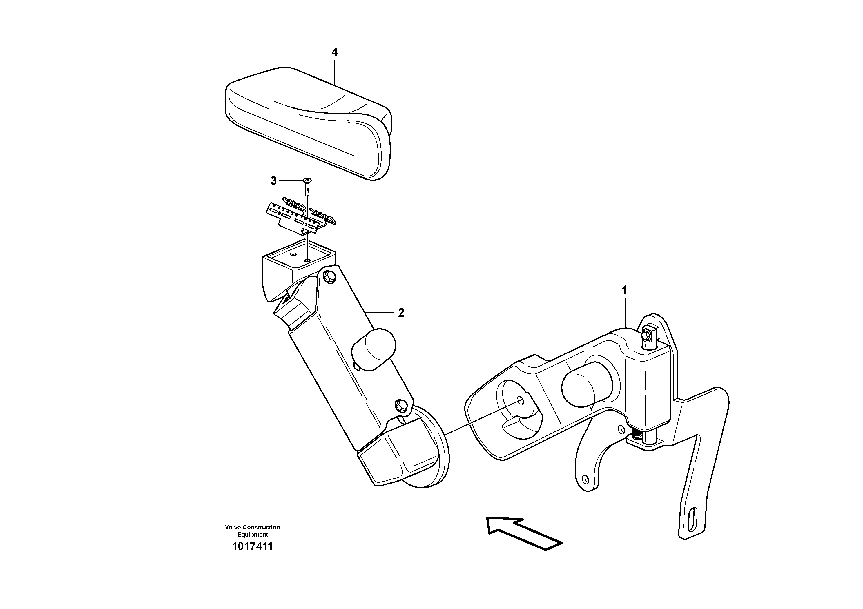 Armrest  82944 — volvo parts diagram