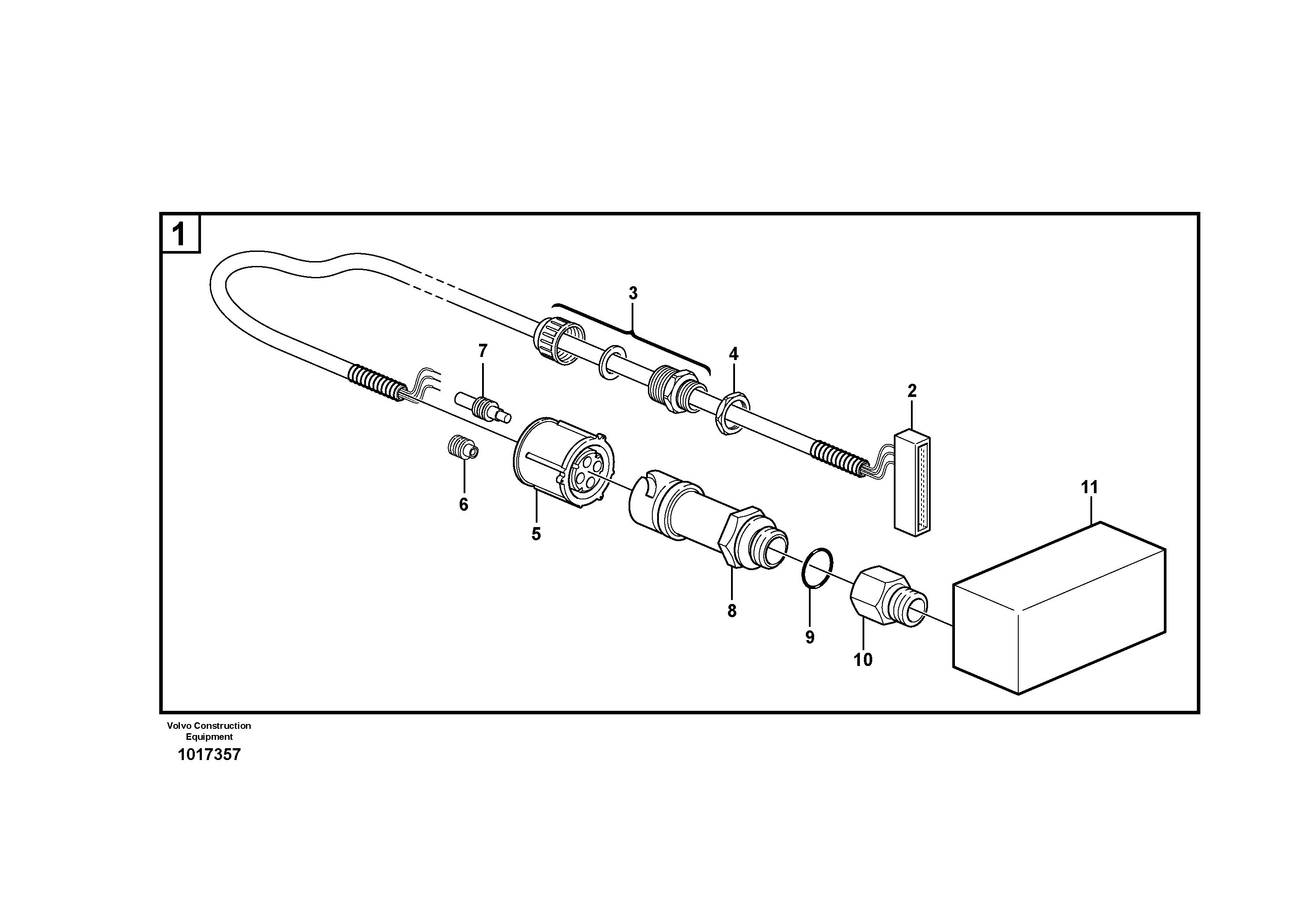 Cable harness, sensors  82767, 82768, 82769 — volvo parts diagram
