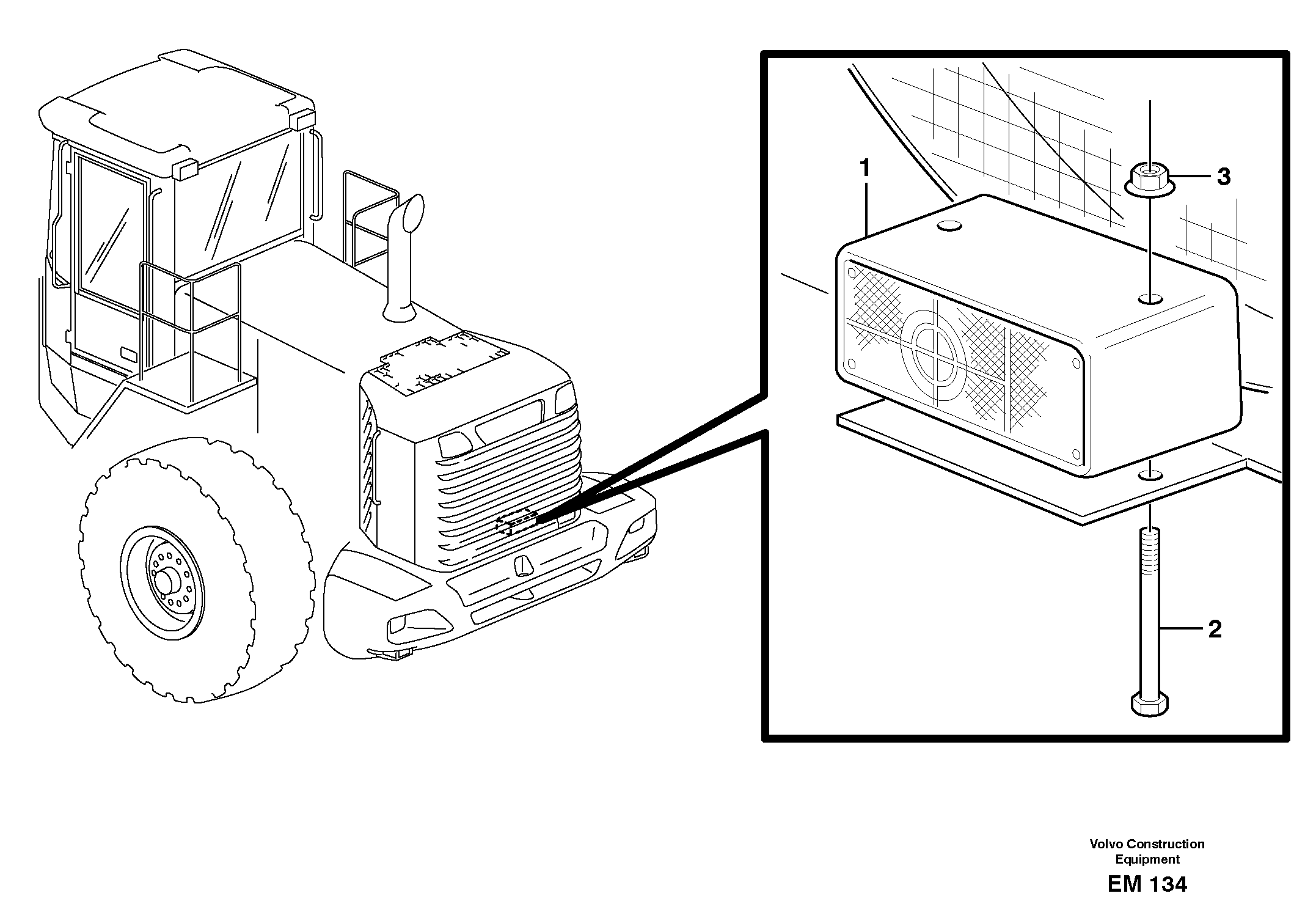 Back-up warning unit.  82159 — volvo parts diagram