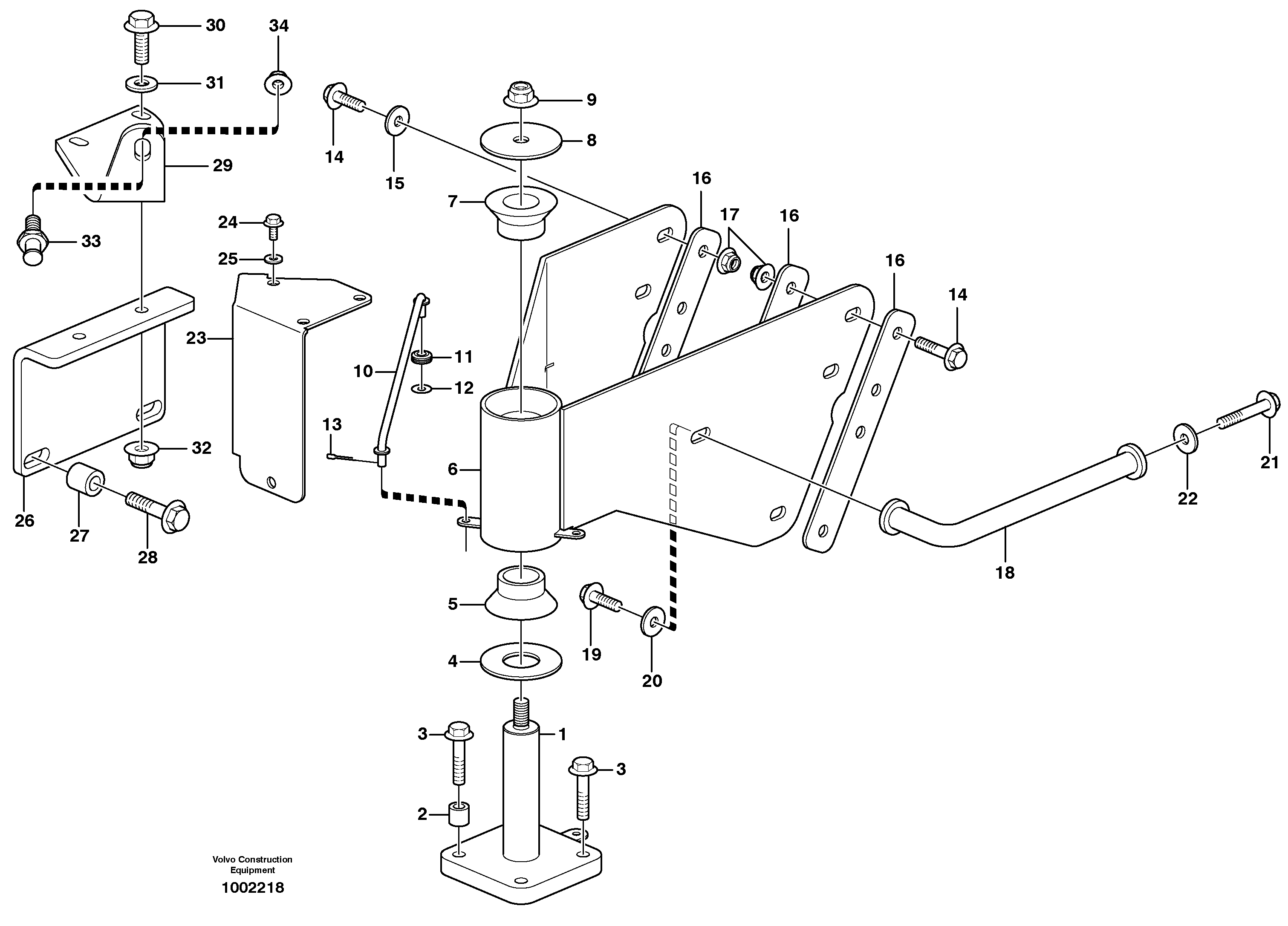 Hinge.  82081 — volvo parts diagram