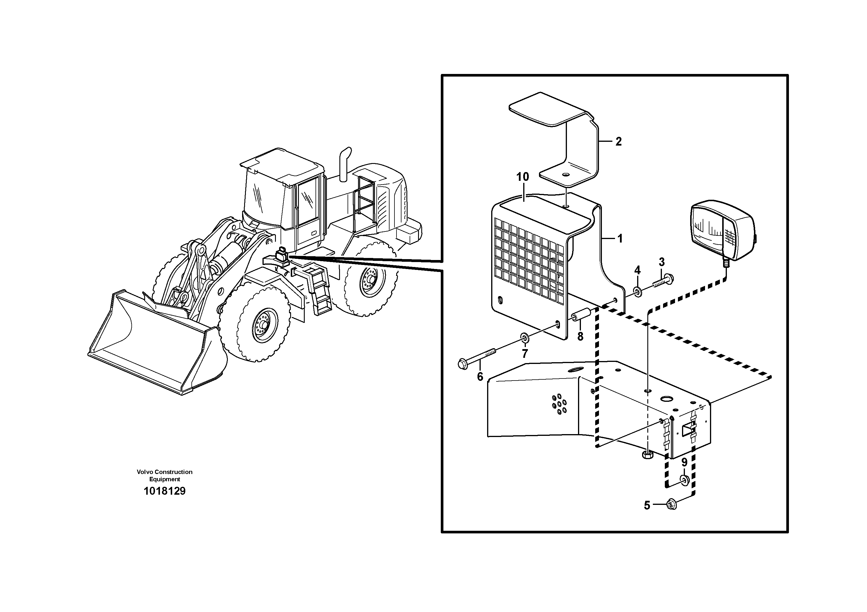 Protection for lighting. 82176 — volvo parts diagram