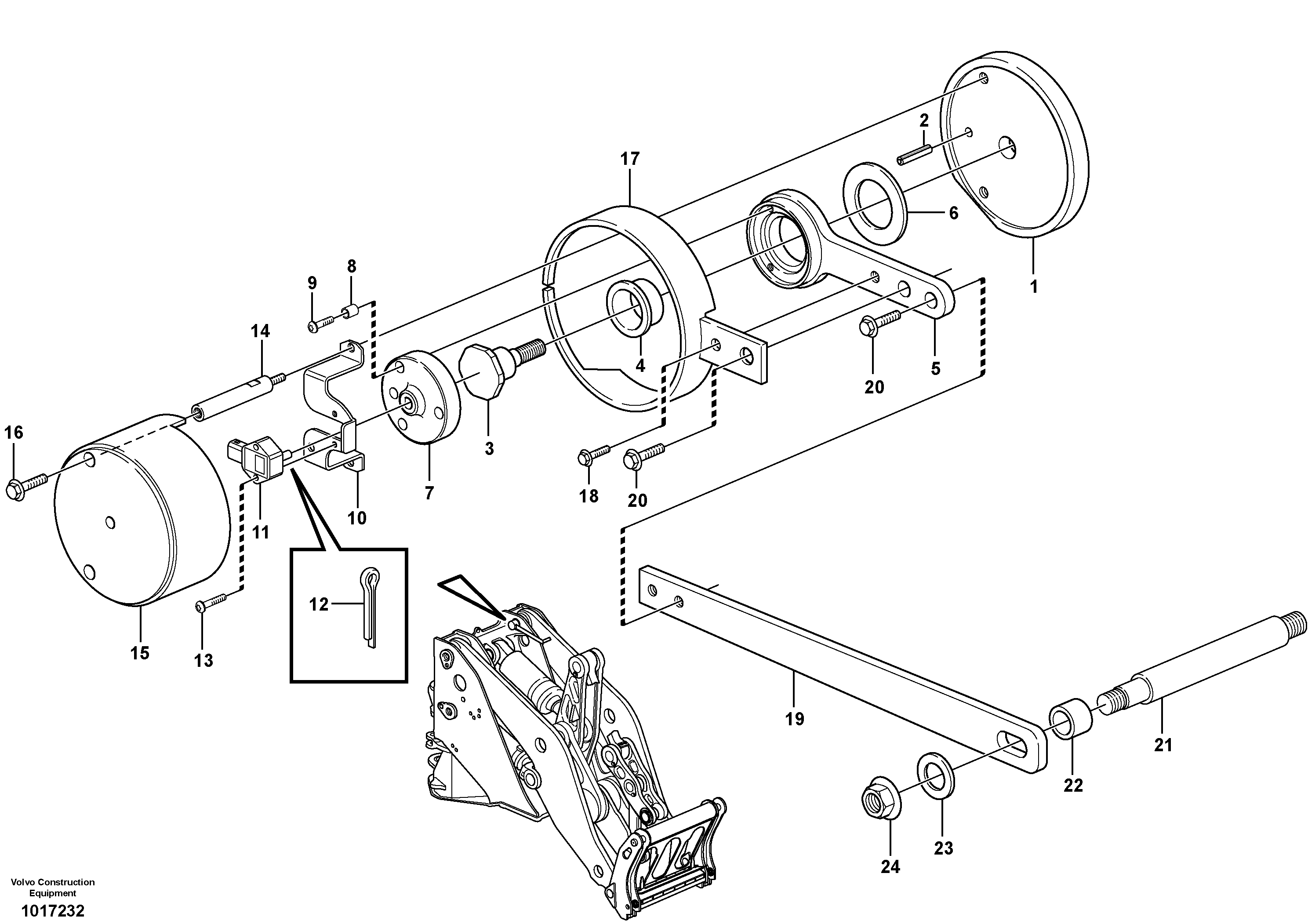 Angle sensor  82767, 82768, 82769 — volvo parts diagram