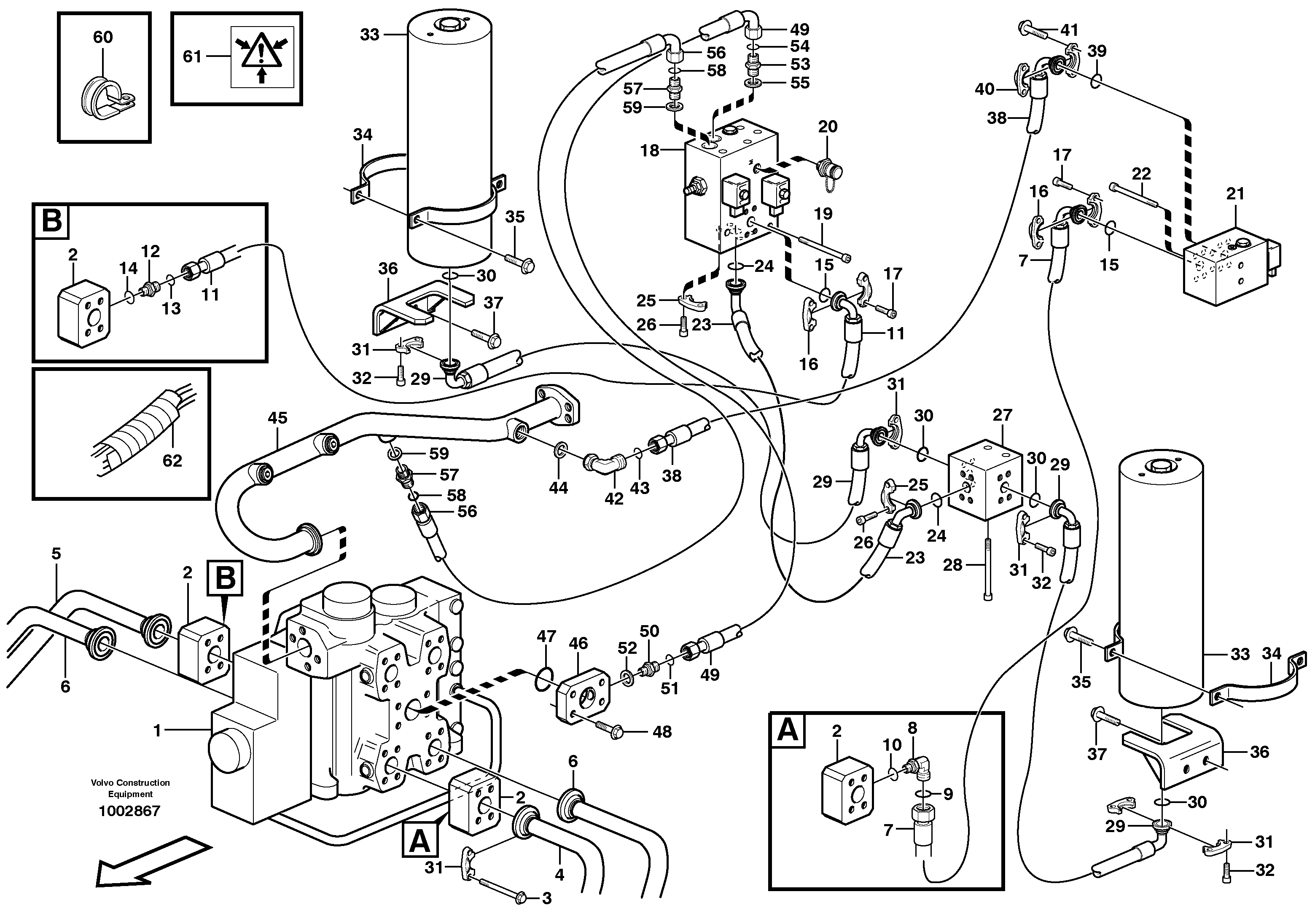 Boom suspension system  80779 — volvo parts diagram