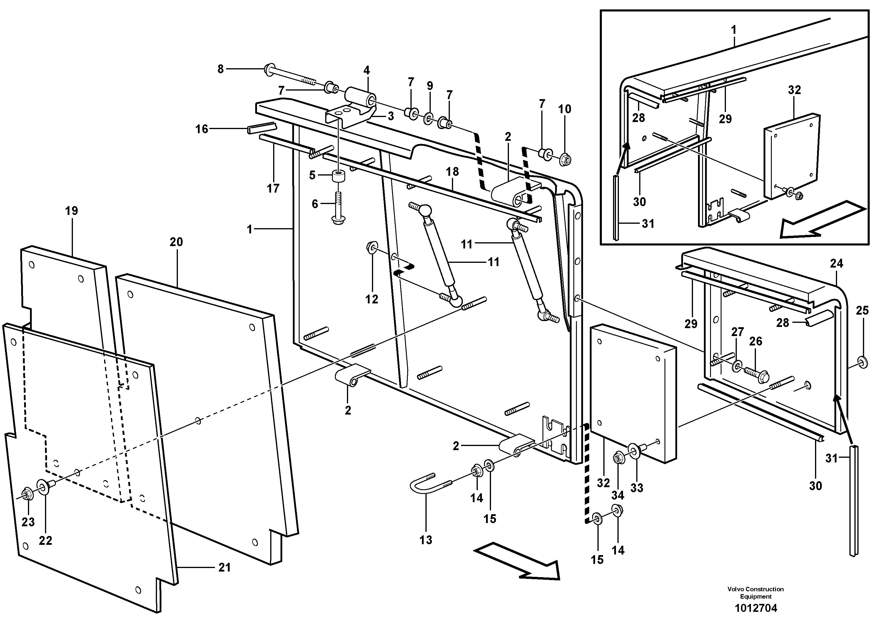 Side hatches SER NO 5684 - — volvo parts diagram