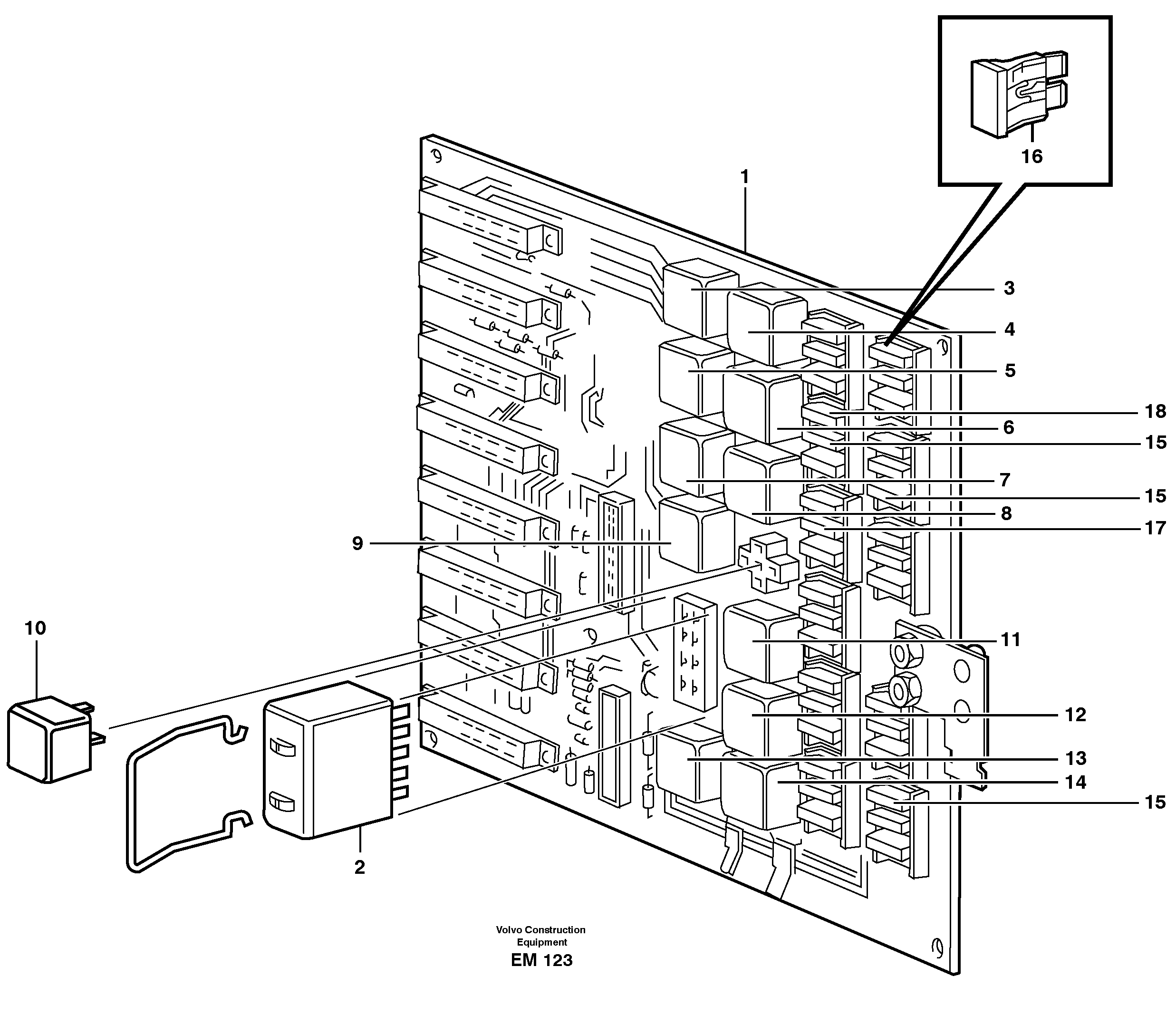 Circuit board — volvo parts diagram