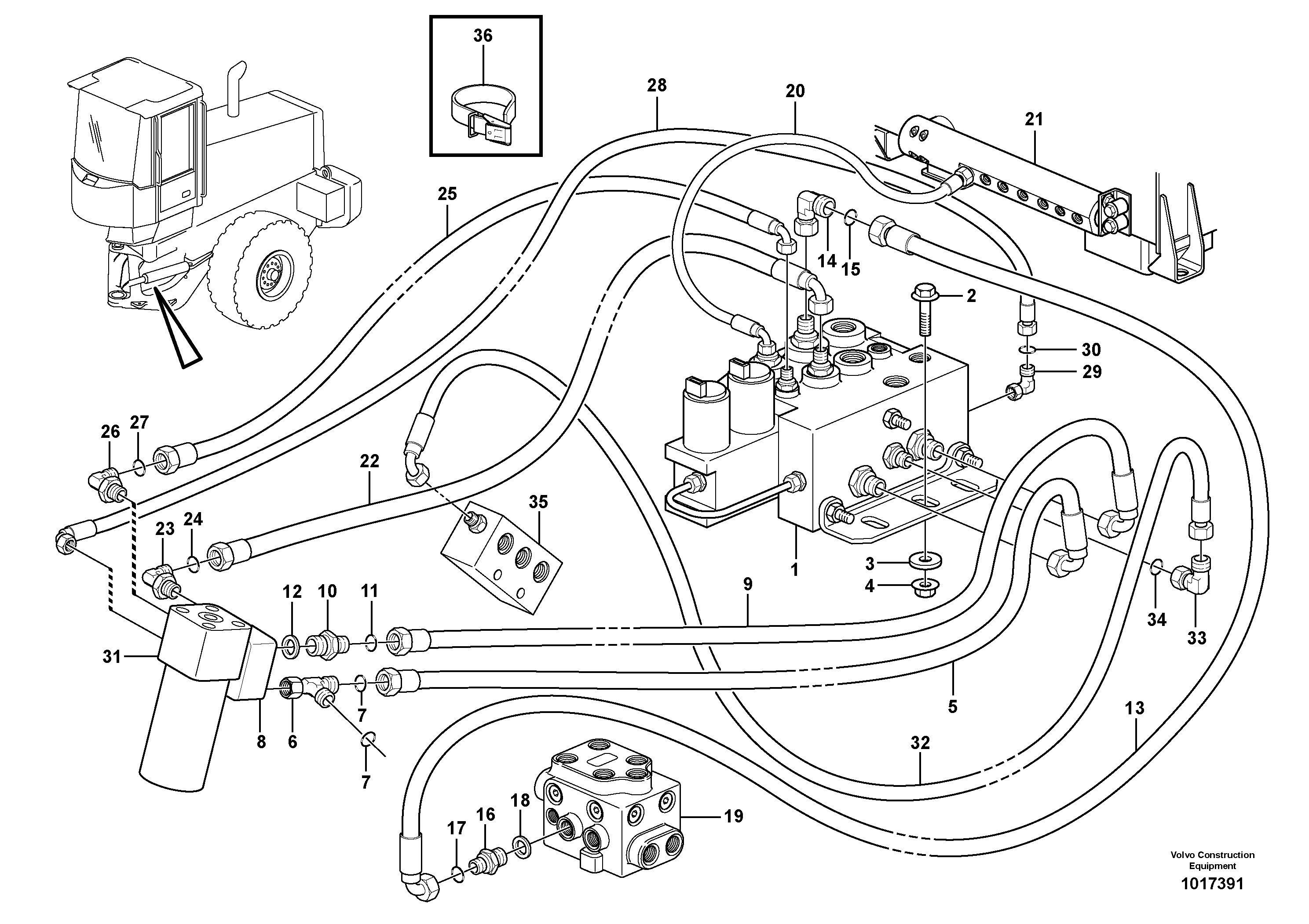 CDC - steering. 82944 — volvo parts diagram