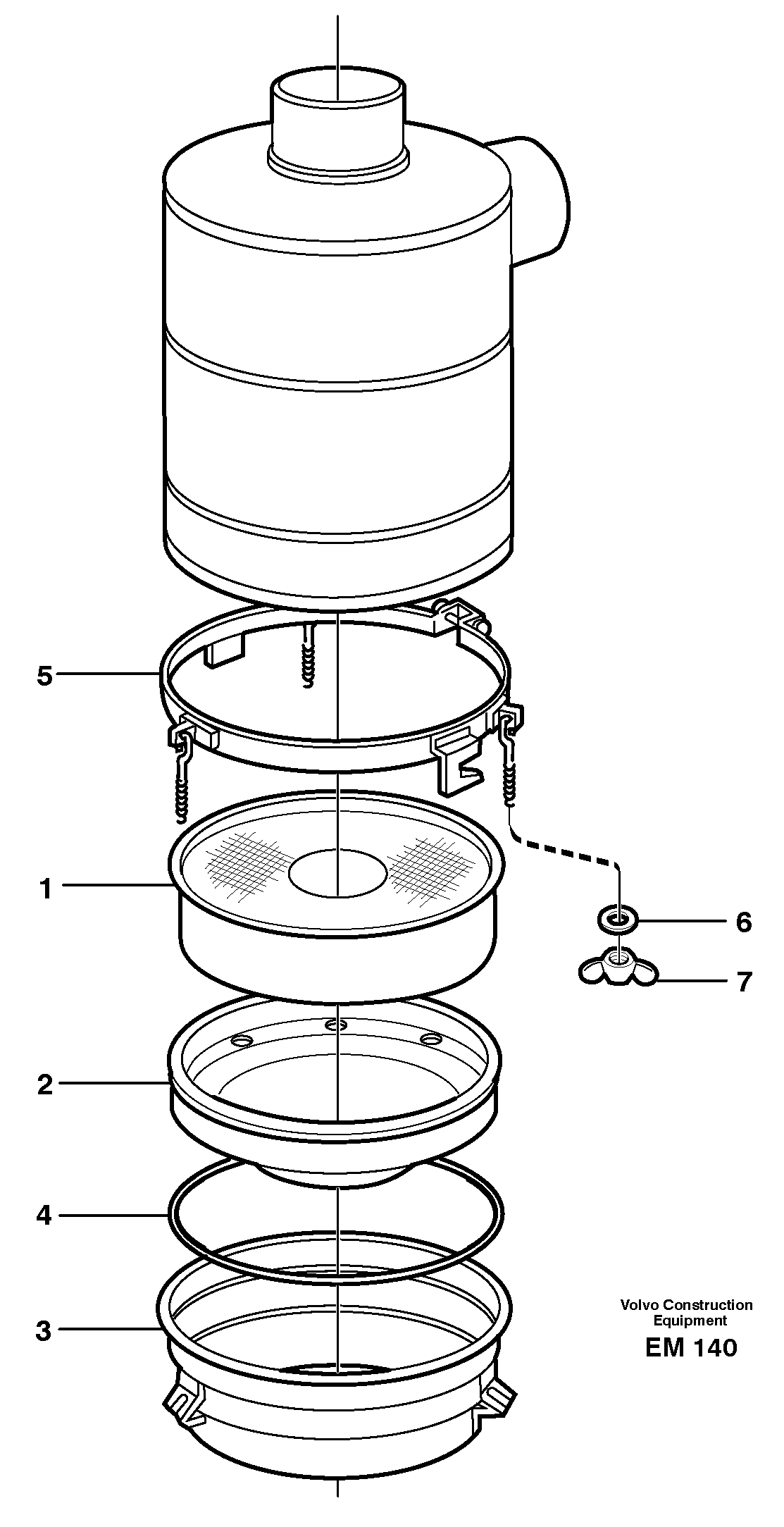 Air filter. 80329 E PROD — volvo parts diagram