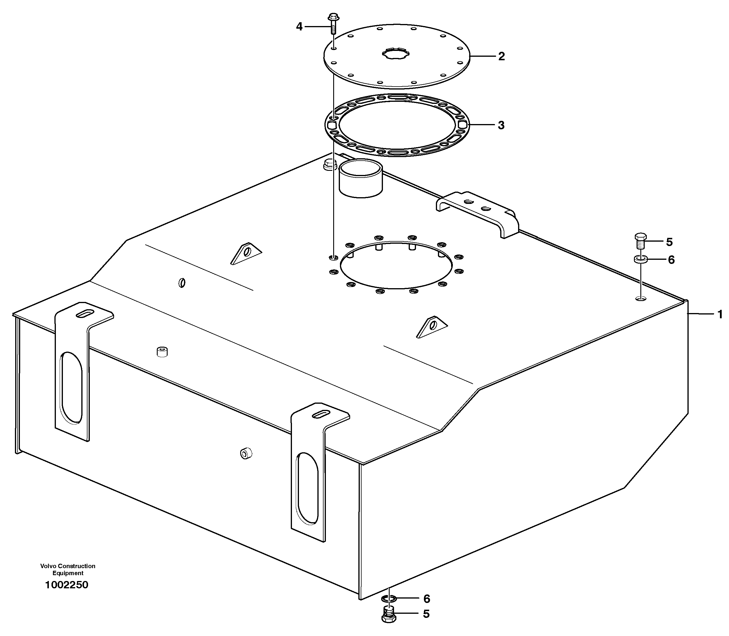 Fuel tank — volvo parts diagram