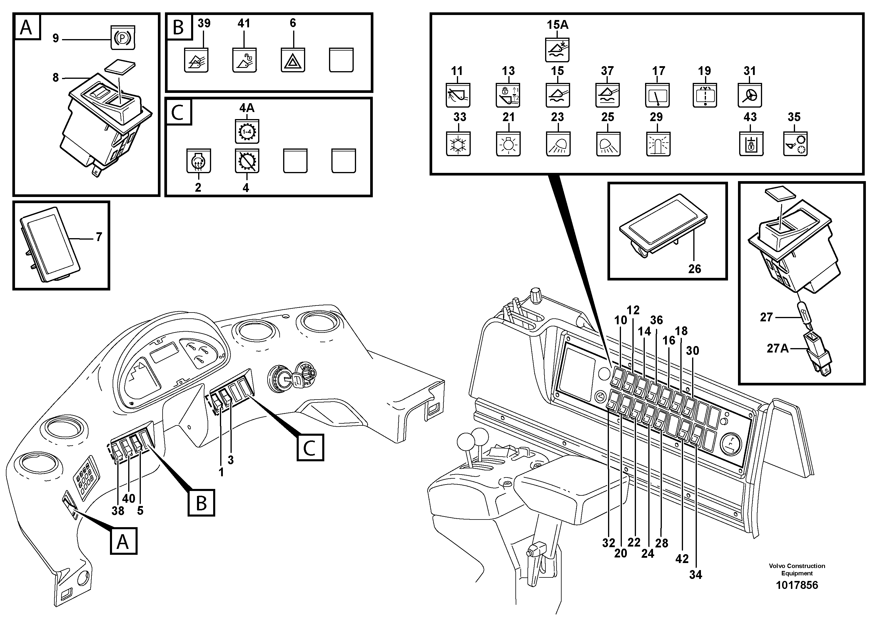 Switch — volvo parts diagram
