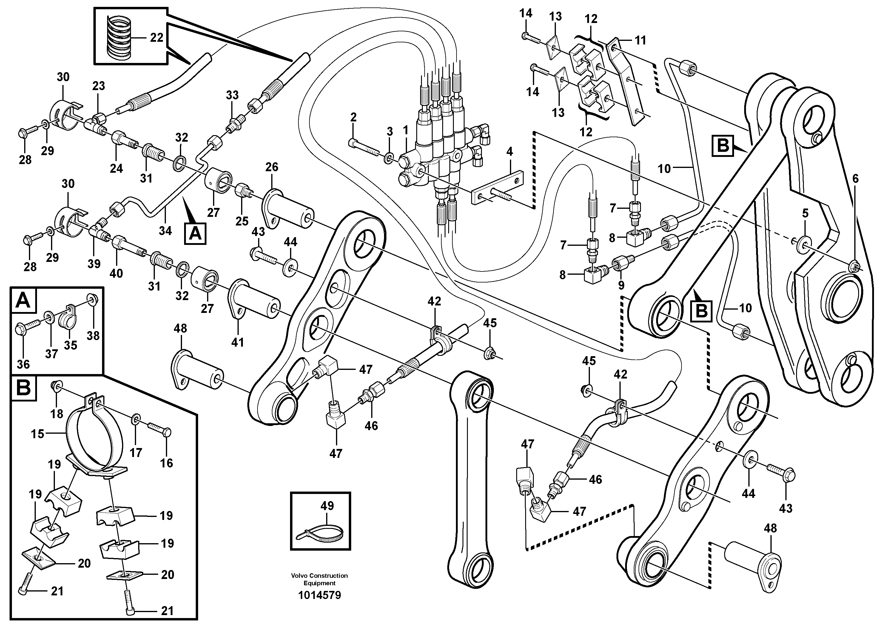 Distribution block, B4.  80958, 82111, 82688 SER NO 5941 - — volvo parts diagram