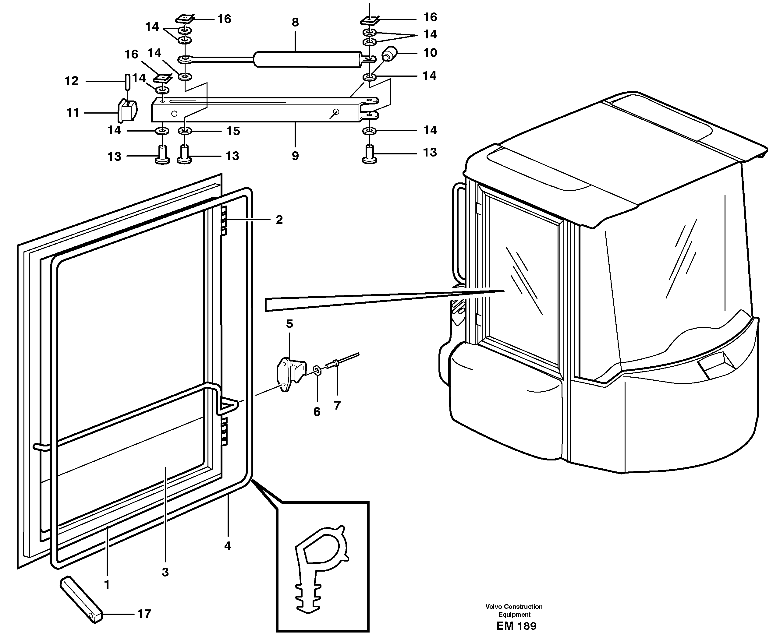 Windows 33827, 33828 — volvo parts diagram