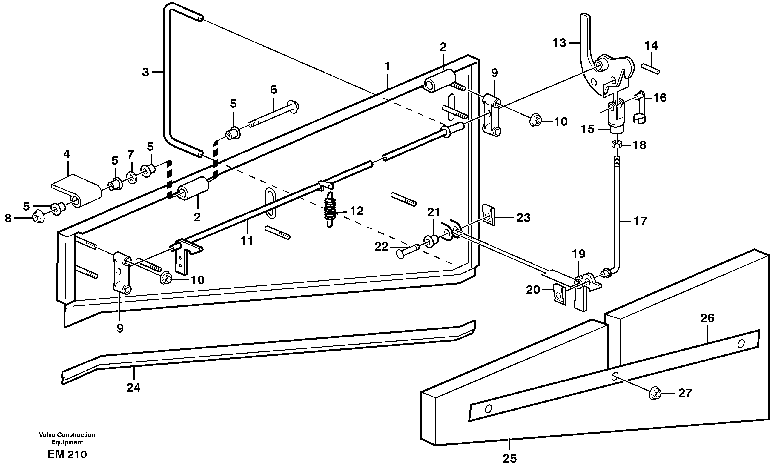 Side hatches SER NO - 5683 — volvo parts diagram