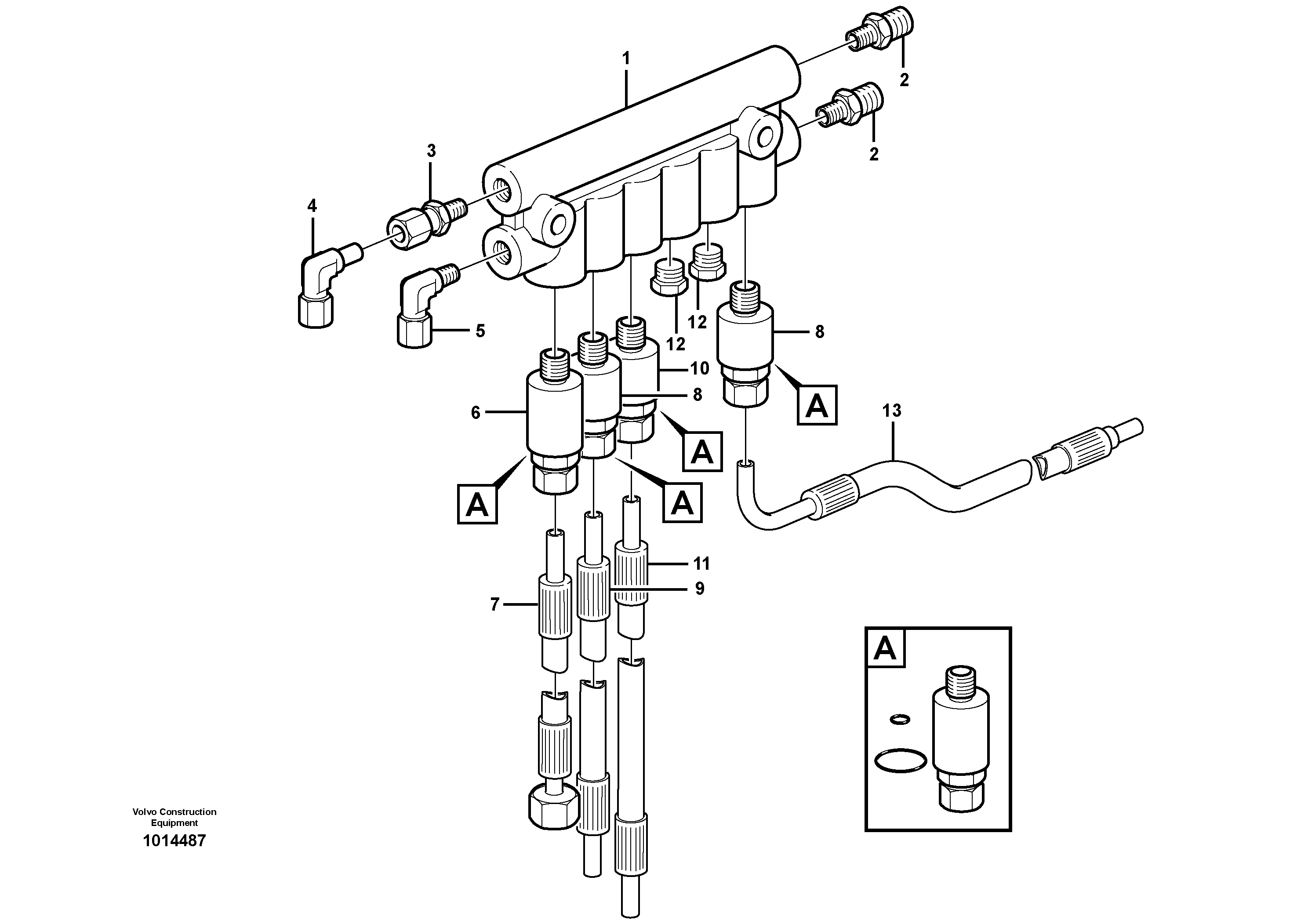Distribution block, B3.  82111, 82688 SER NO 5941 - — volvo parts diagram