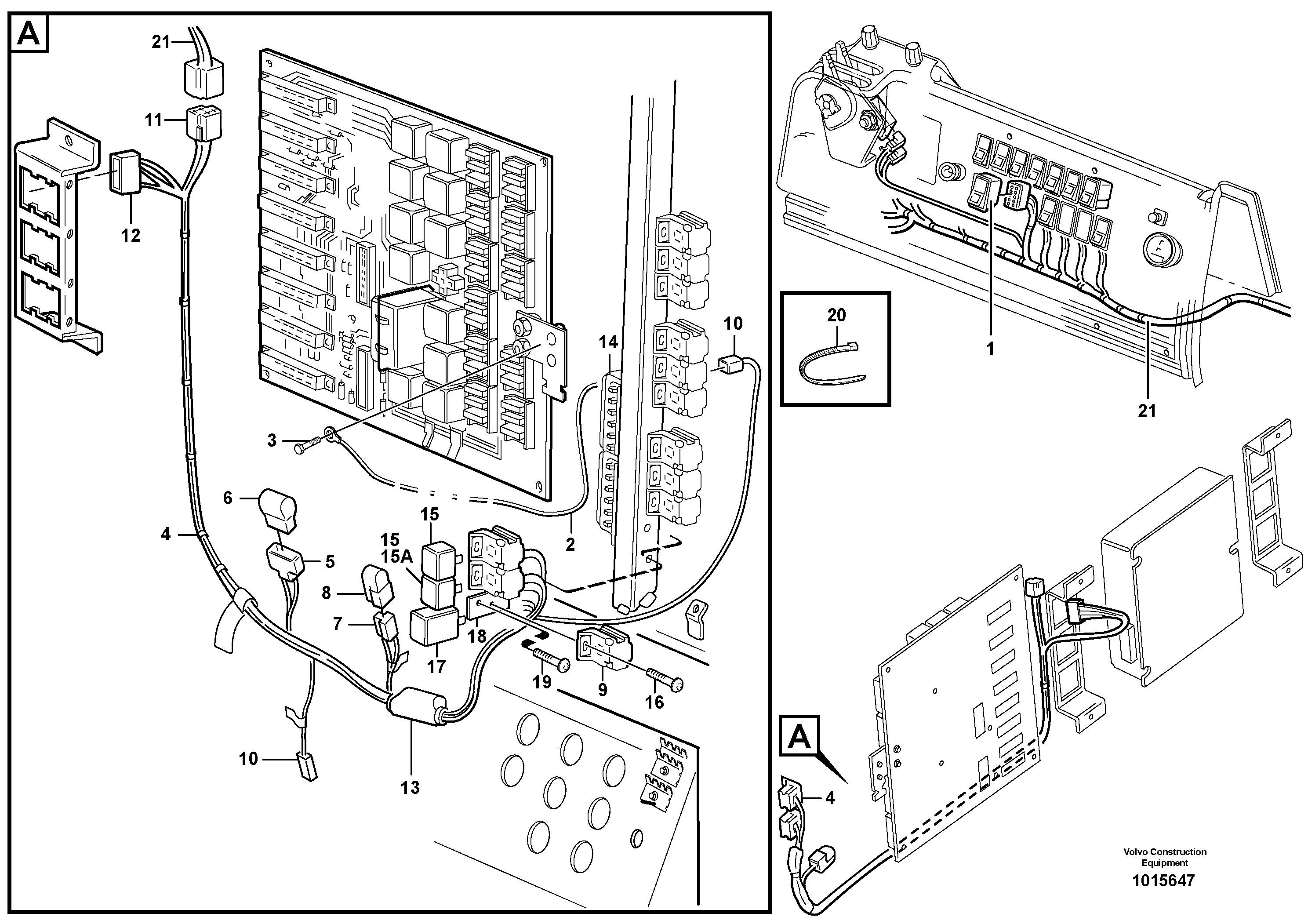 Cable harness, air conditioning.  80848, 82778 — volvo parts diagram