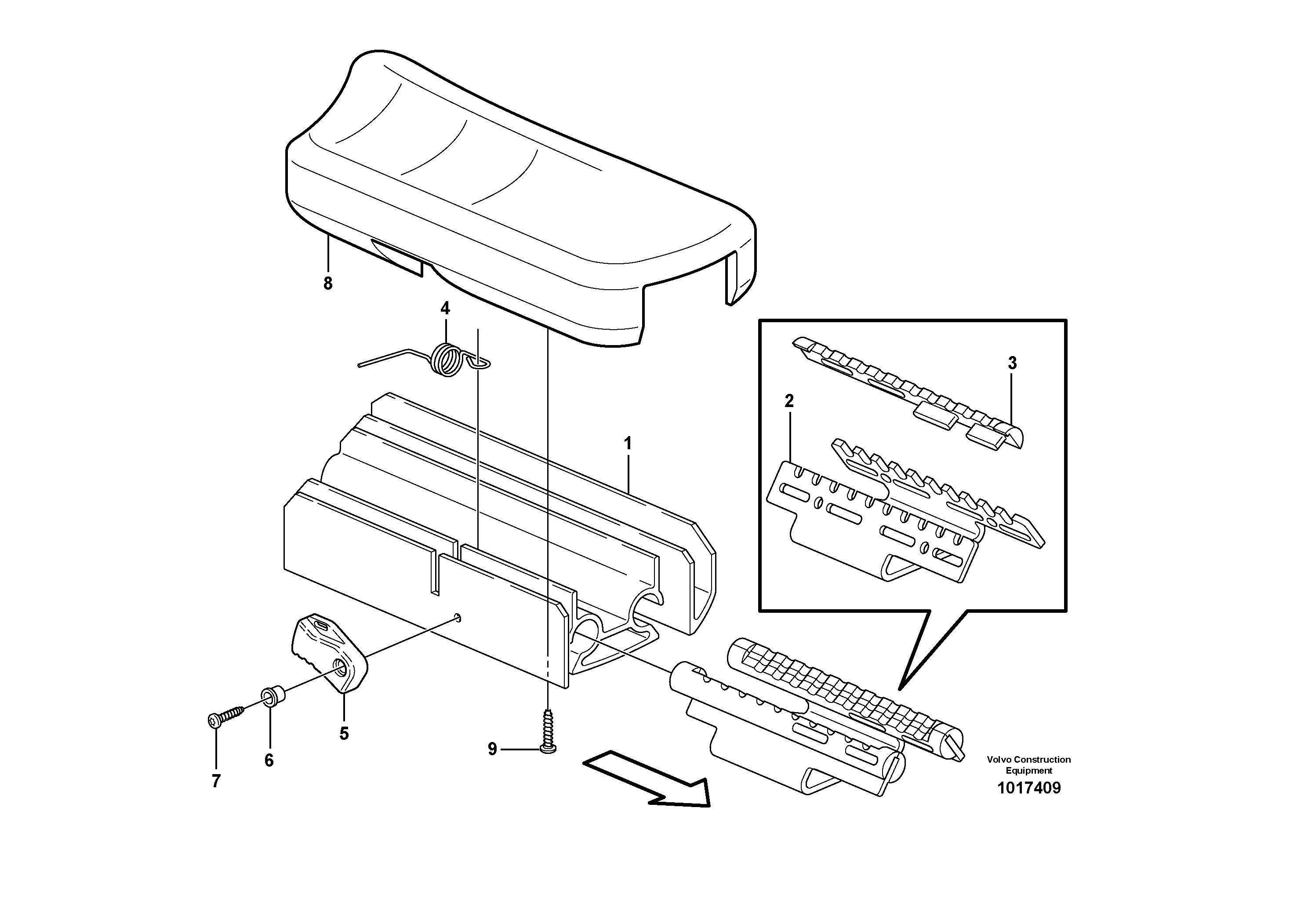 Armrest  82944 — volvo parts diagram
