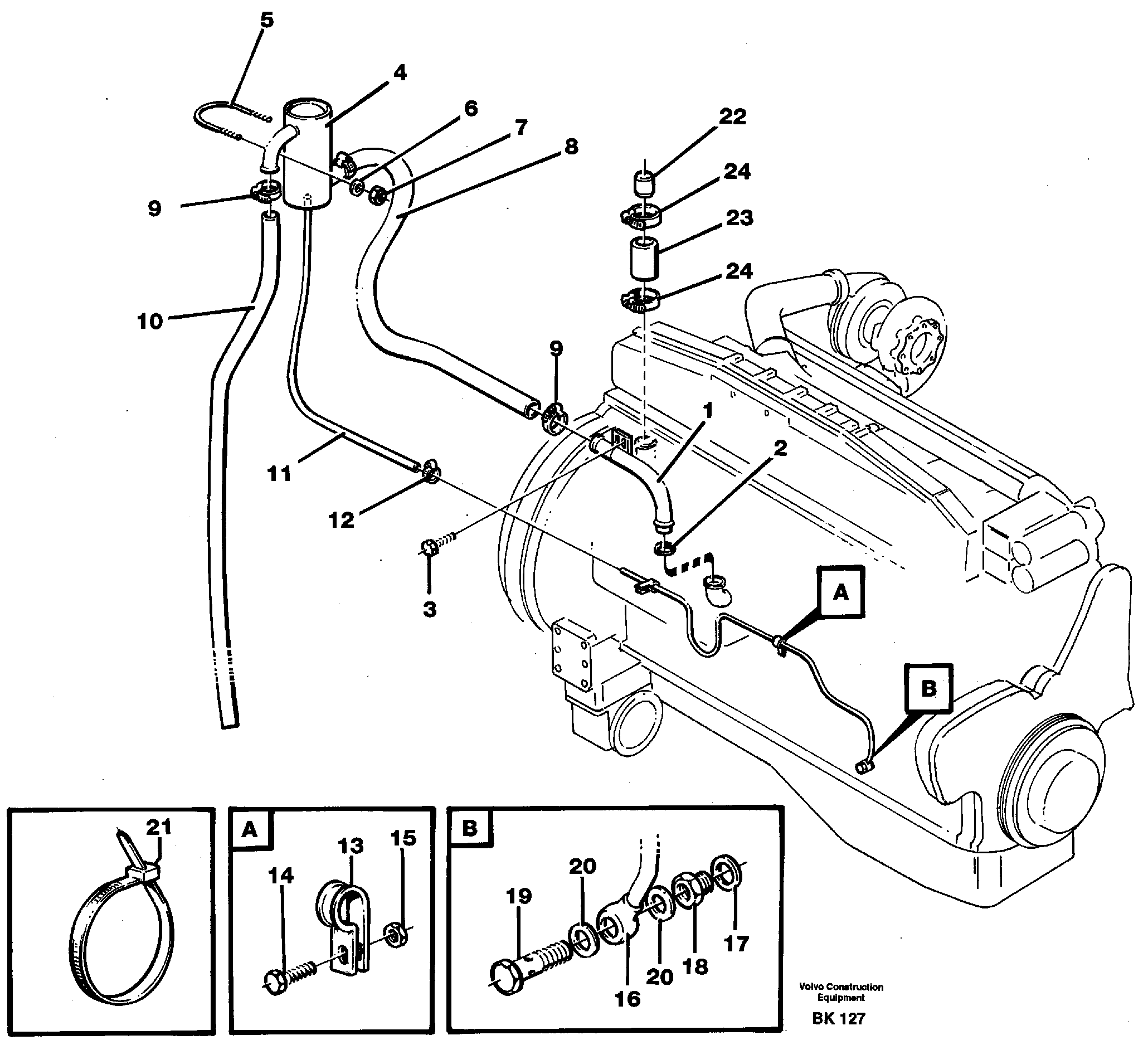 Crankcase ventilation — volvo parts diagram