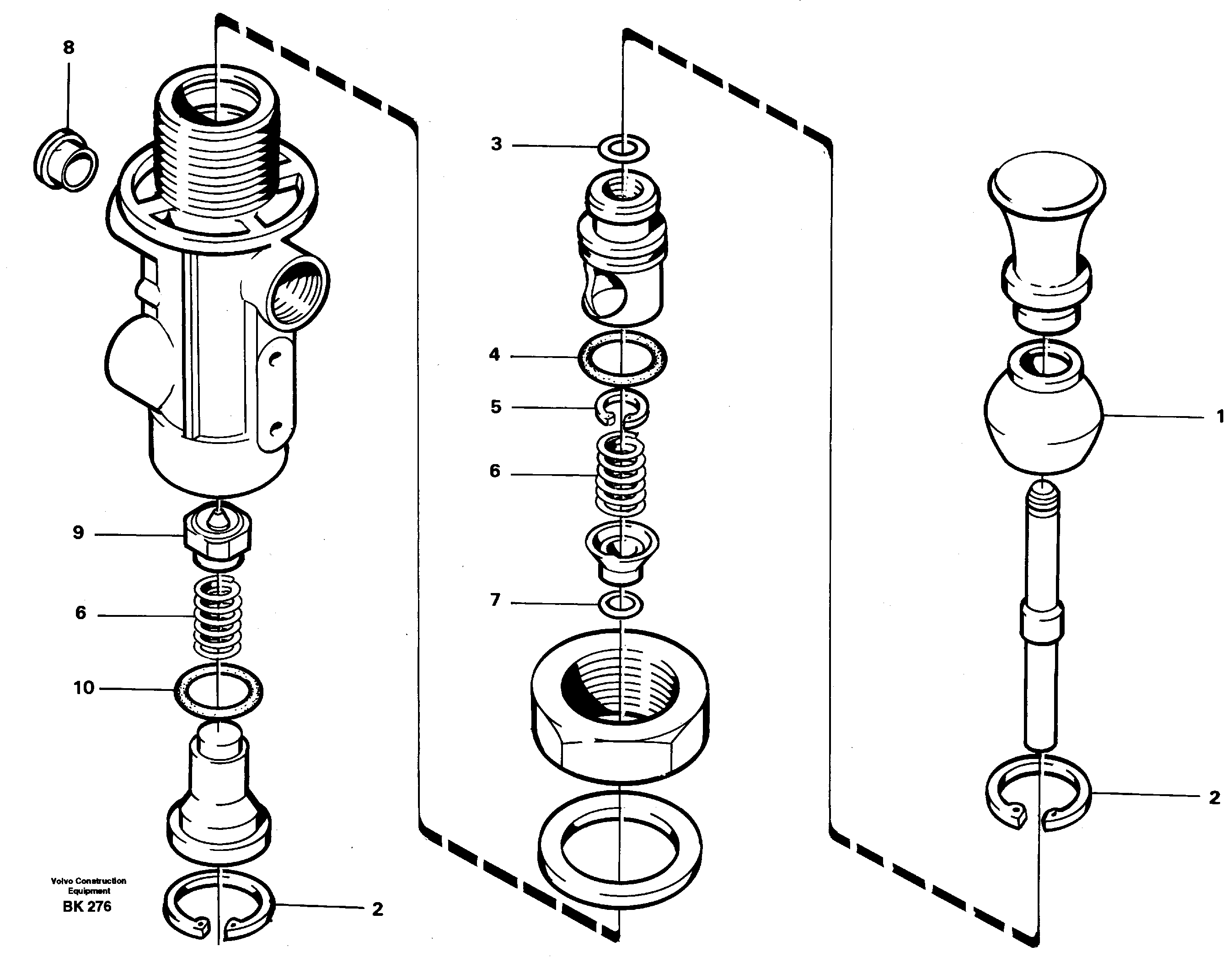 Three-way valve — volvo parts diagram
