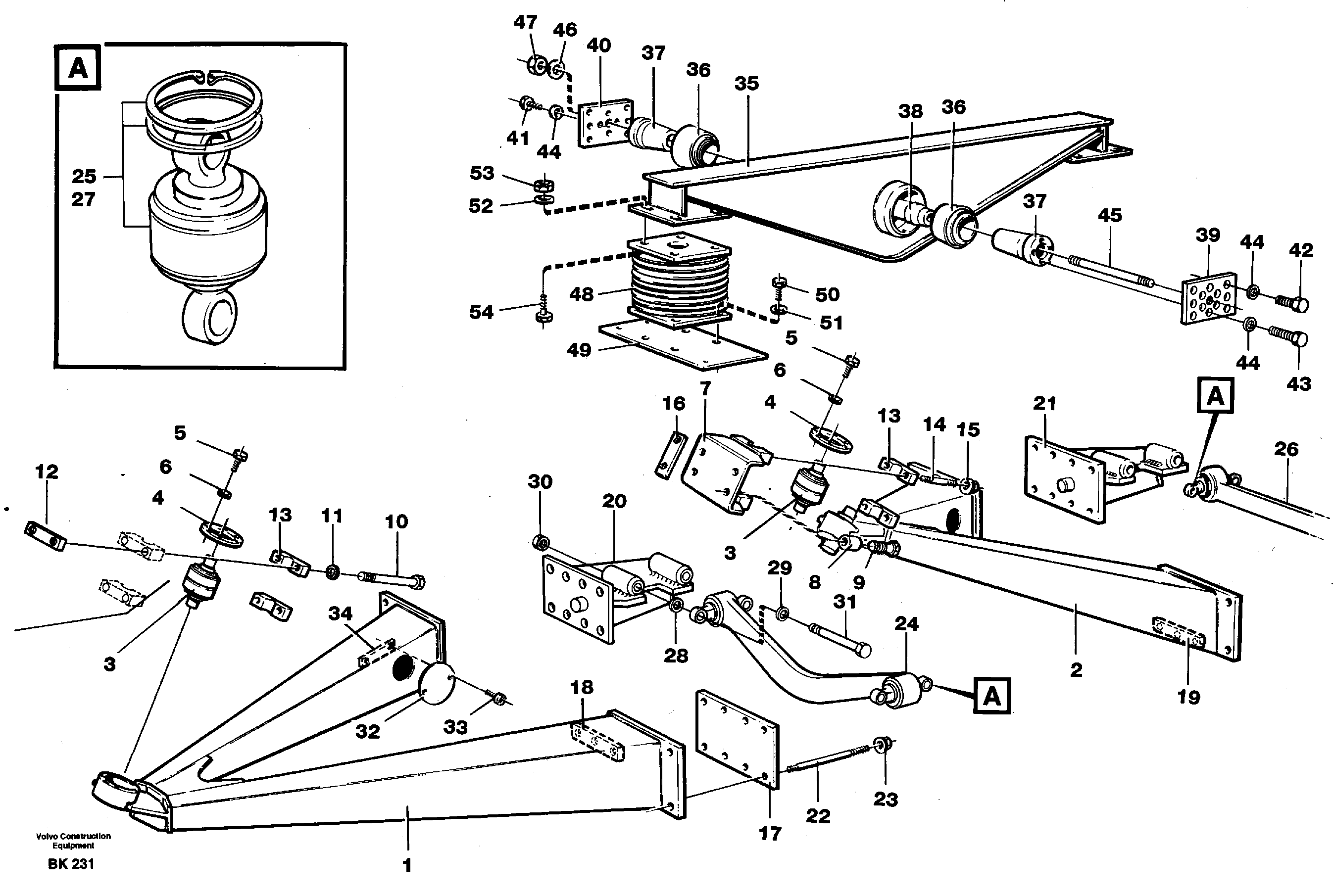Bogie — volvo parts diagram