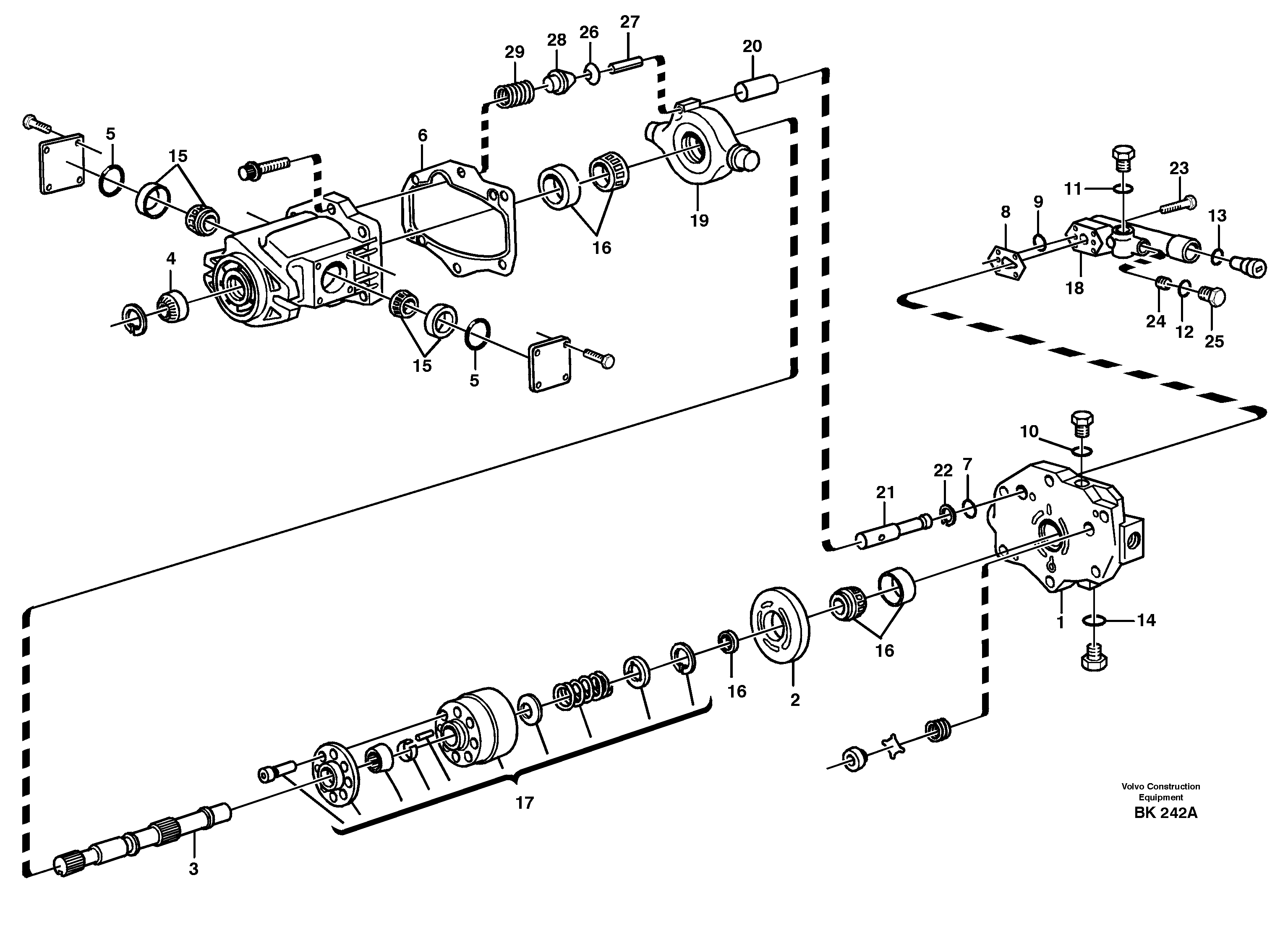 Hydraulic pump — volvo parts diagram