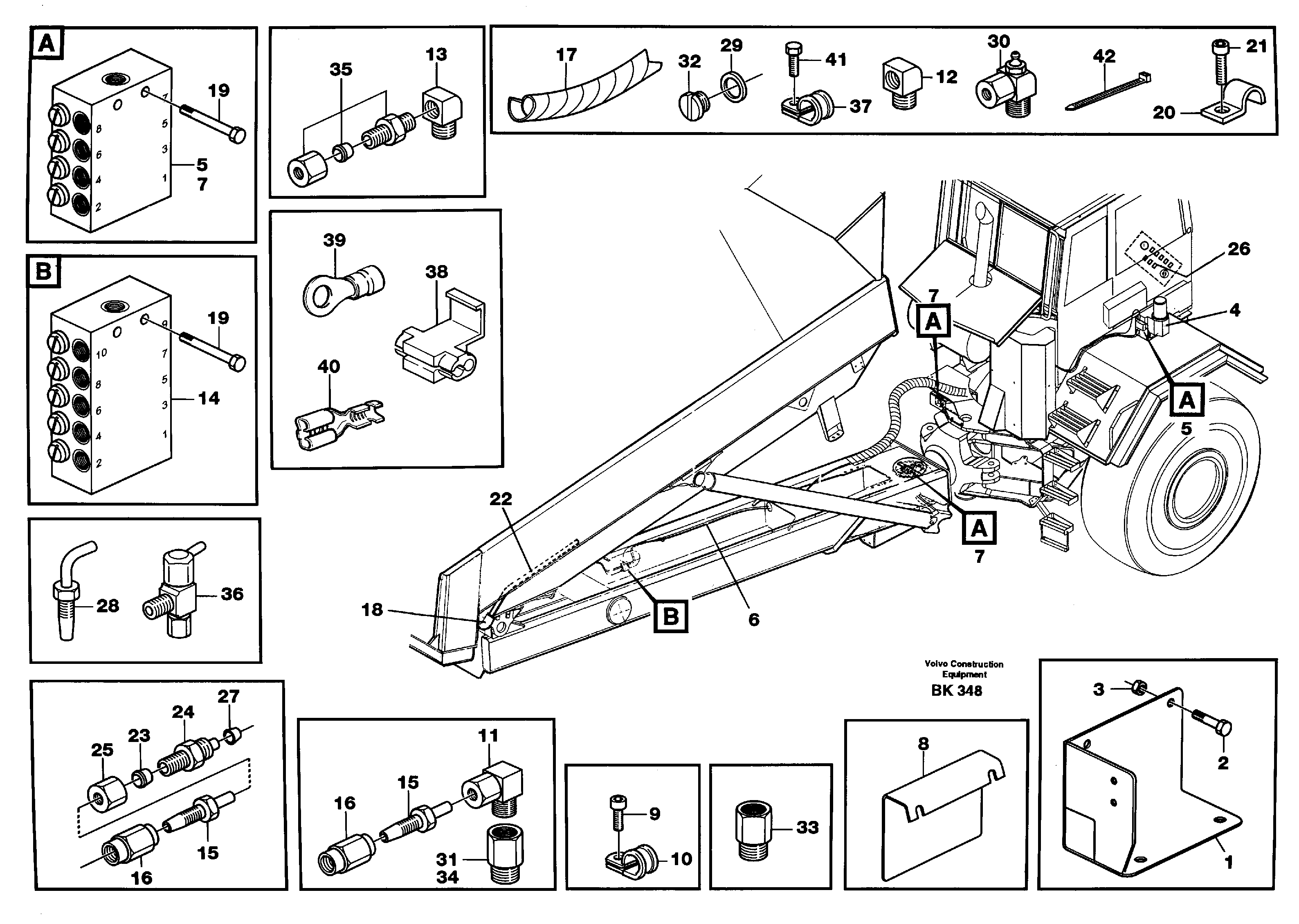 Central lubrication  93087 — volvo parts diagram