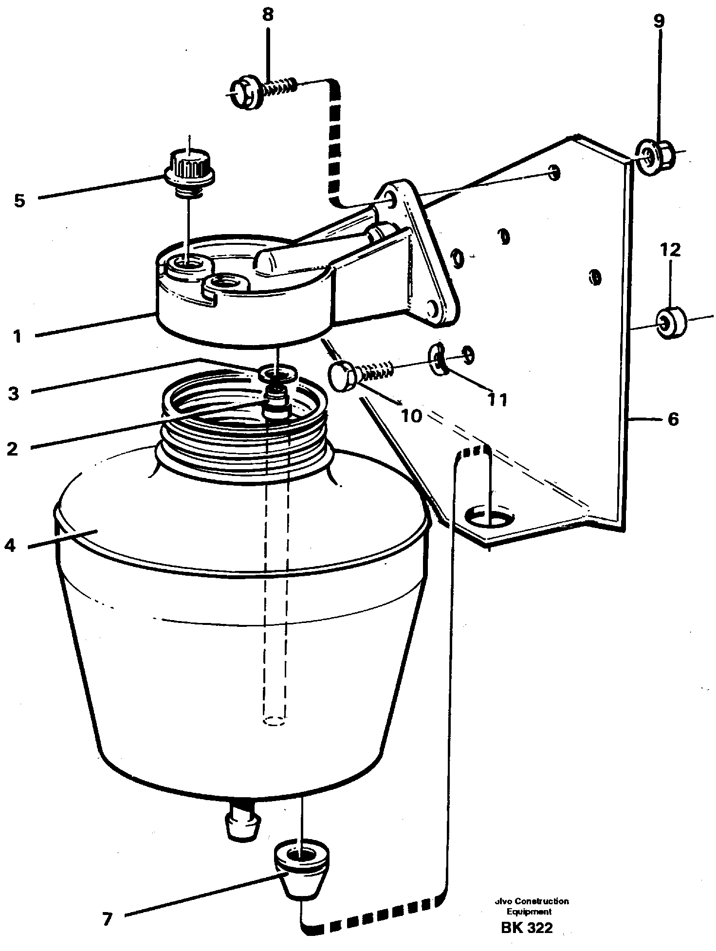 Anti-freeze reservoir — volvo parts diagram