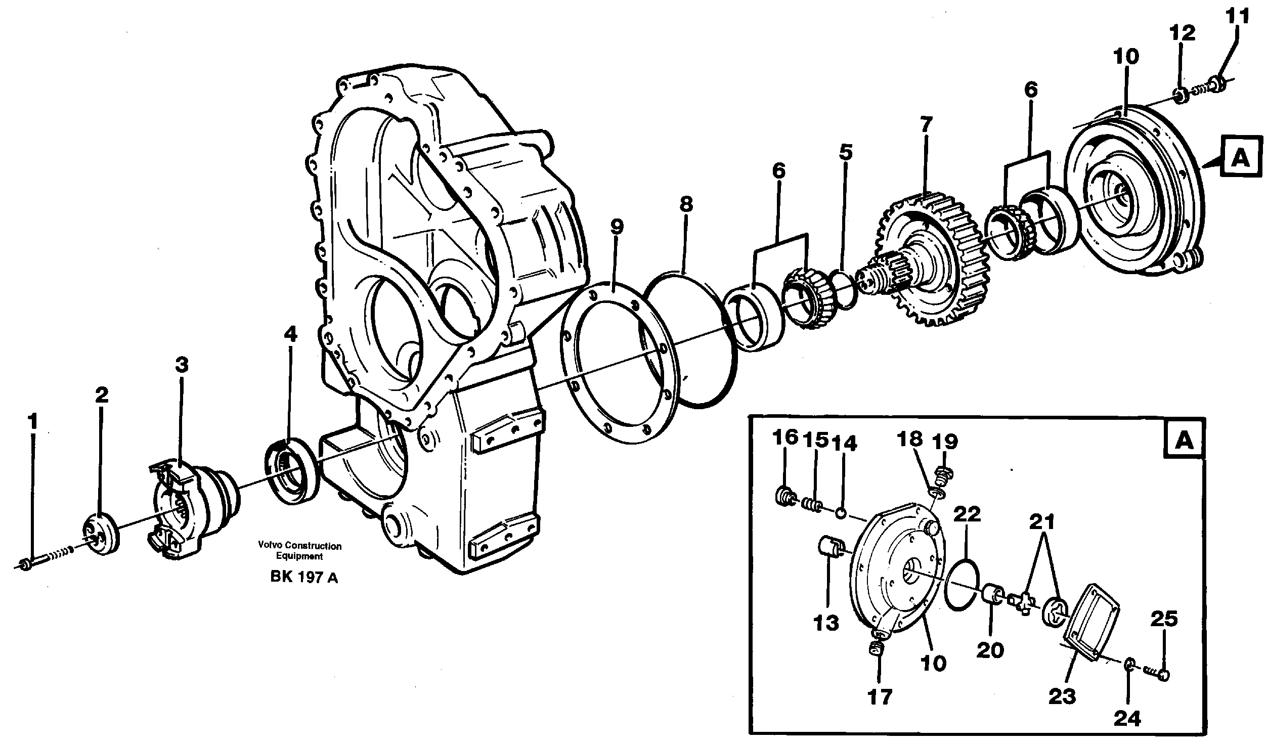 Lower shaft and oil pump — volvo parts diagram
