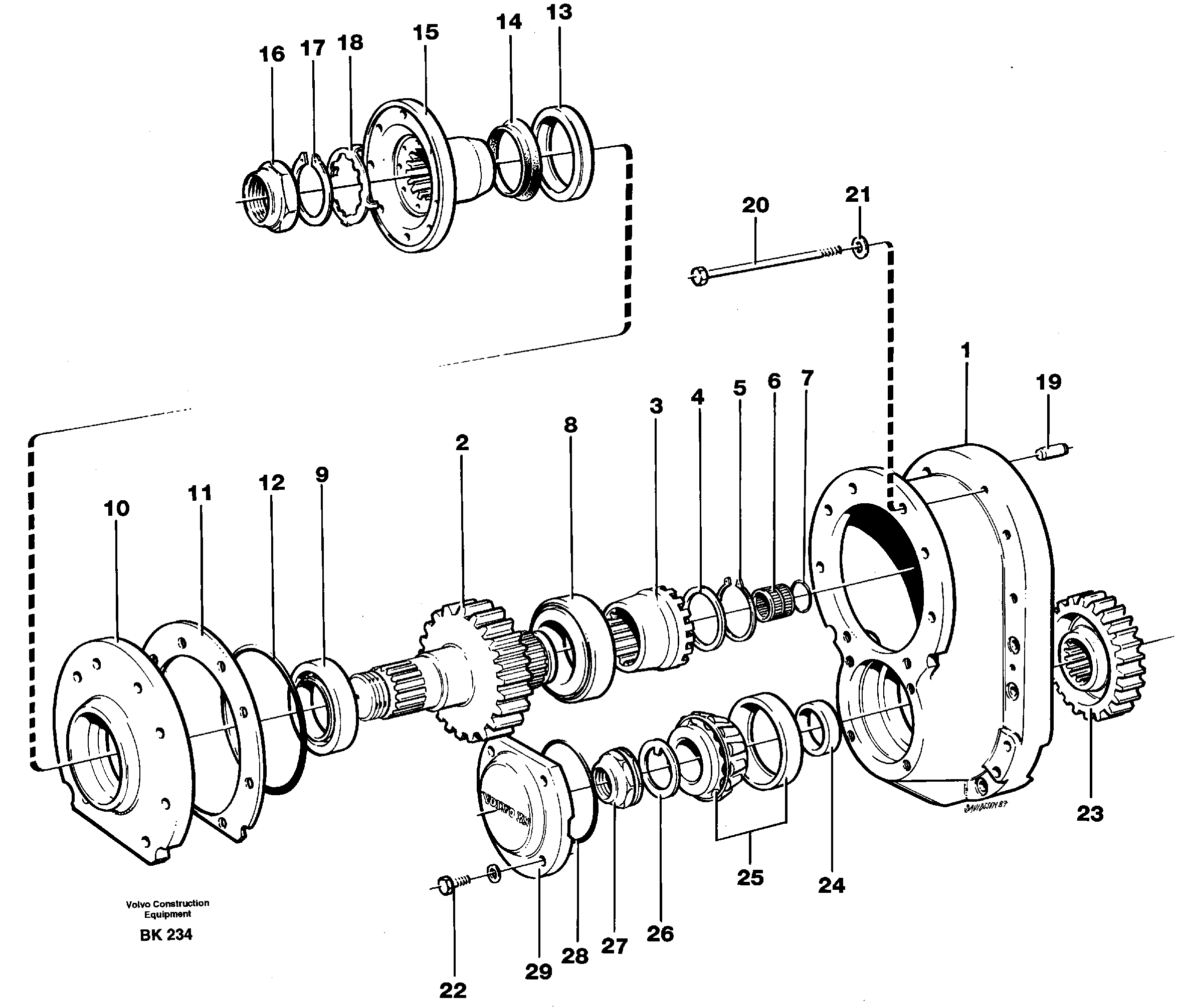 Final drive  AH63G — volvo parts diagram