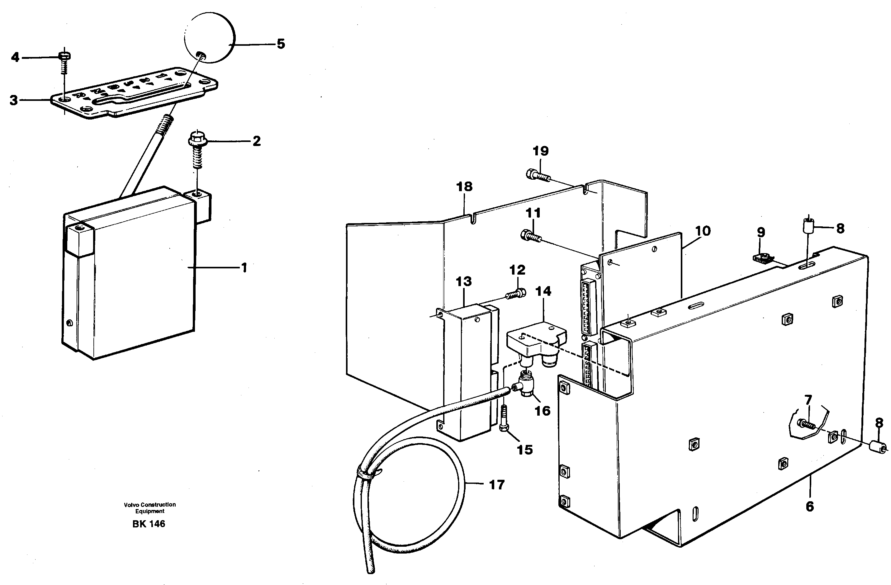 Control system, gear selector — volvo parts diagram