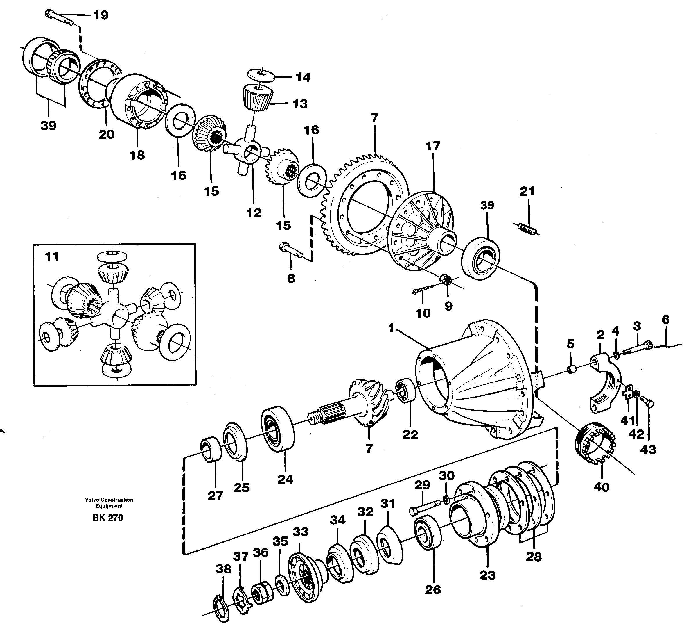 Final drive  AH63H — volvo parts diagram