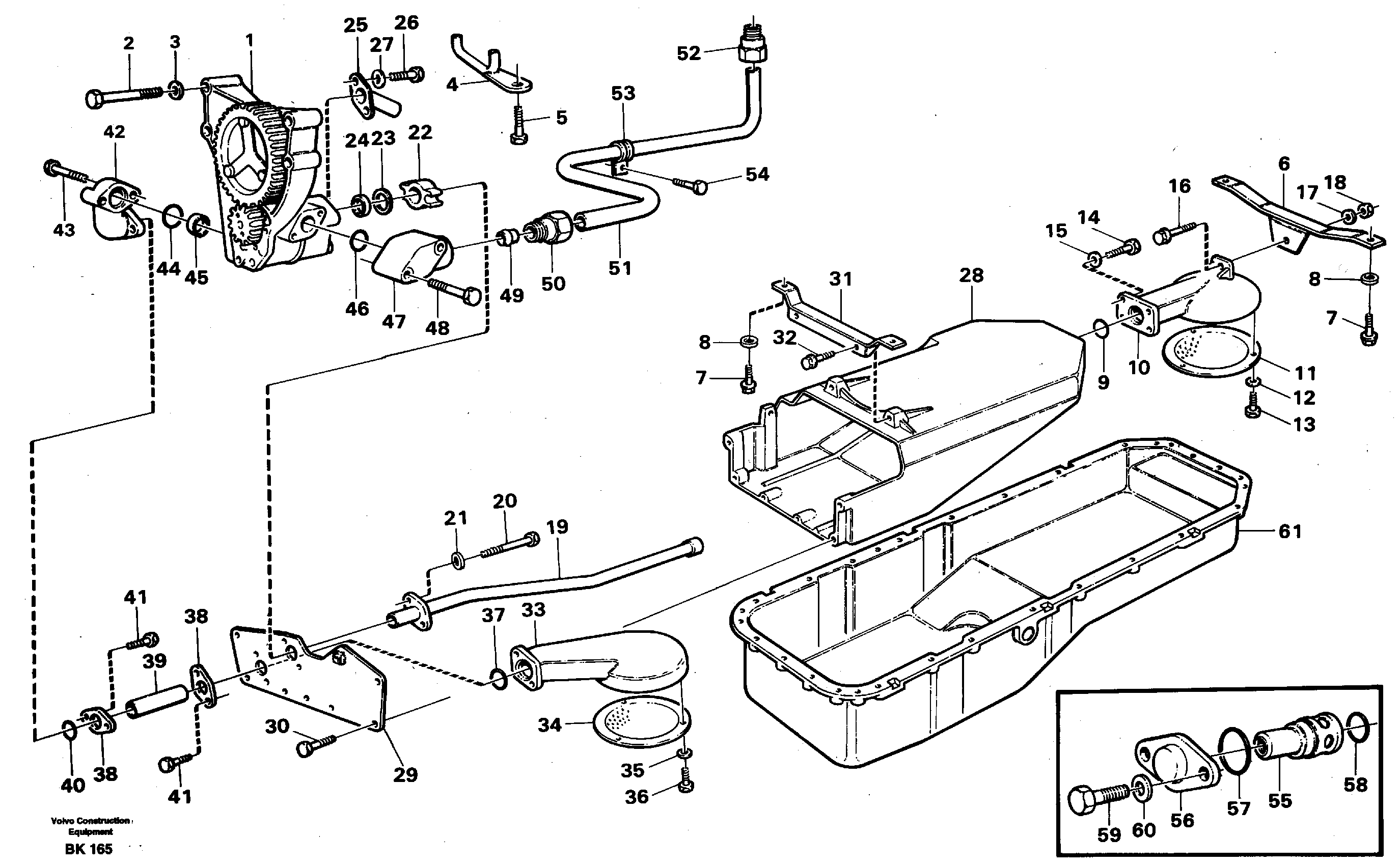 Lubricating oil system — volvo parts diagram