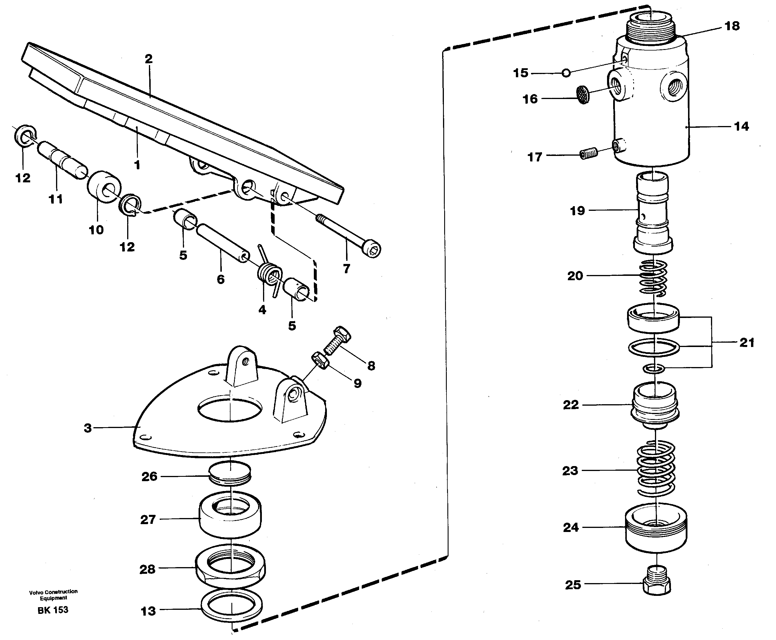 Retarder pedal — volvo parts diagram