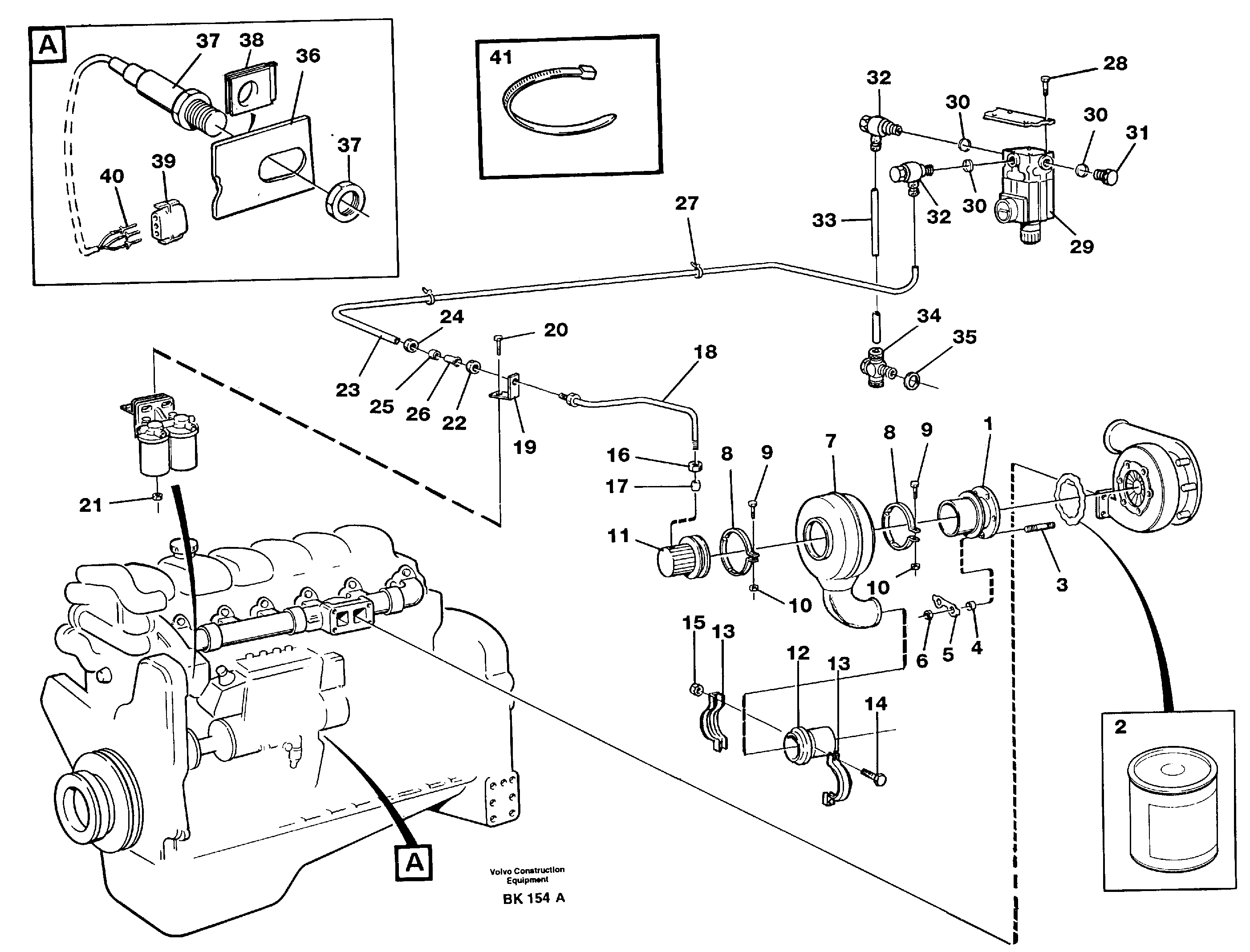 Exhaust brake  93071 — volvo parts diagram