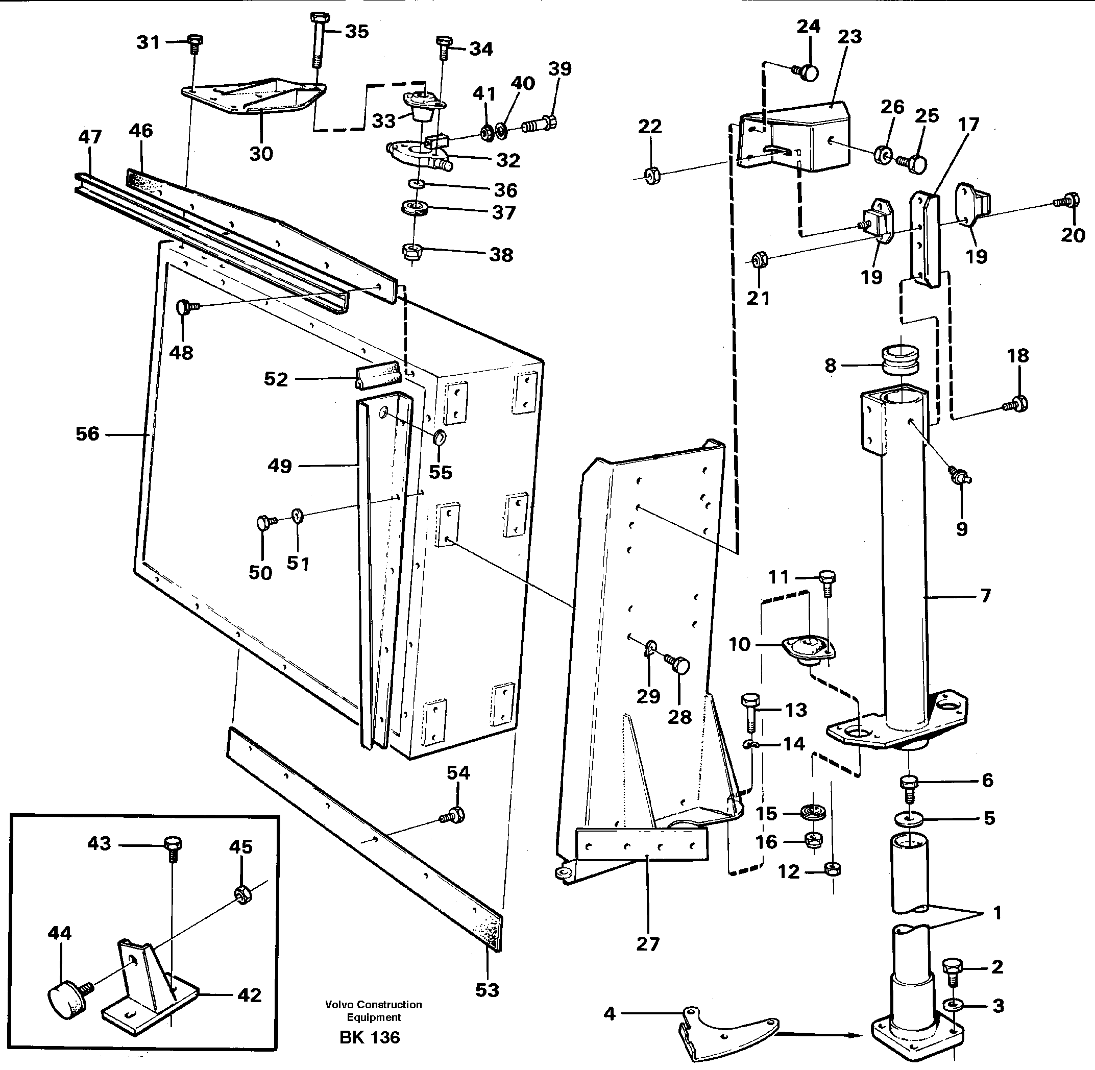 Radiator mounting — volvo parts diagram