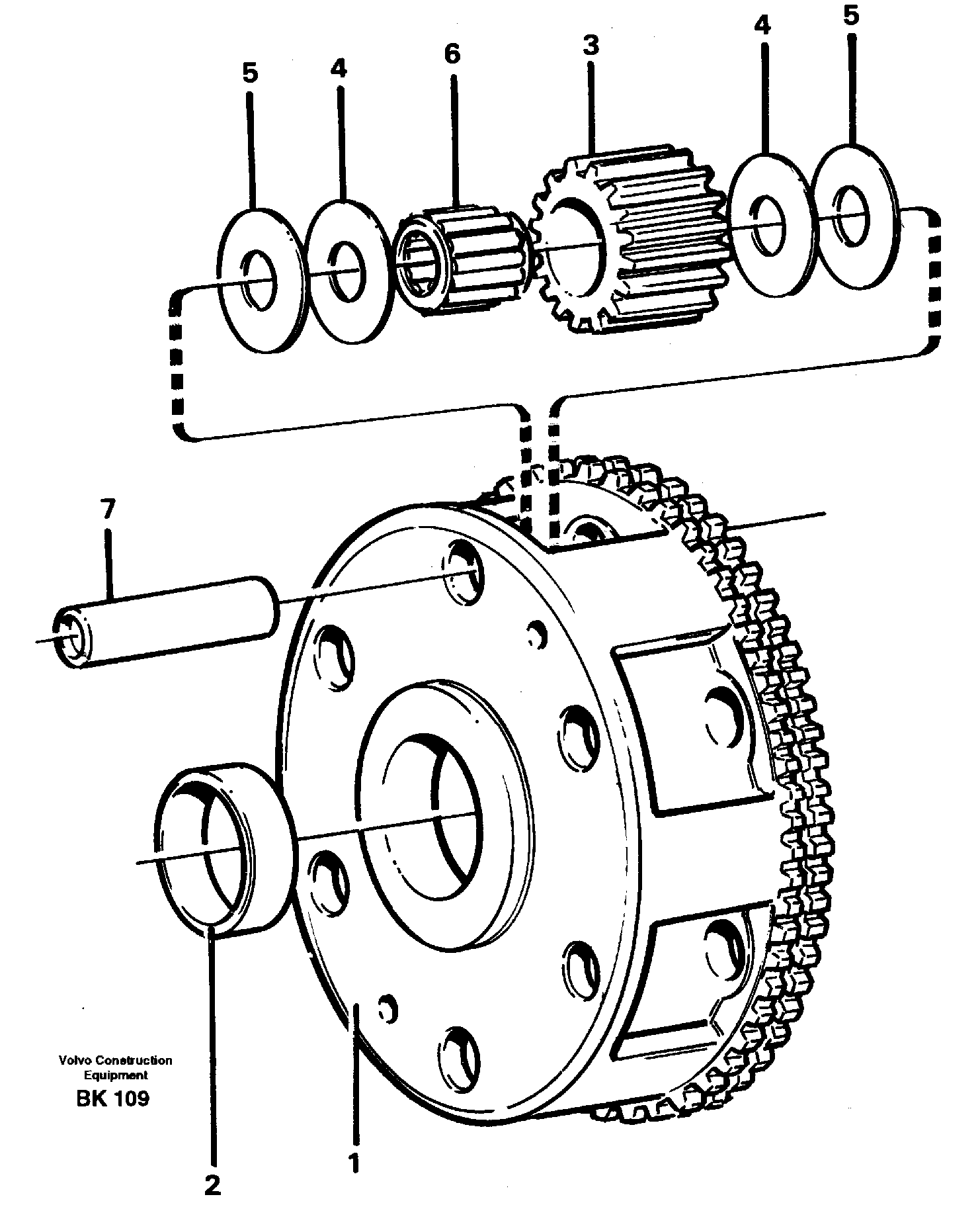 Planet kit, stage 2 — volvo parts diagram