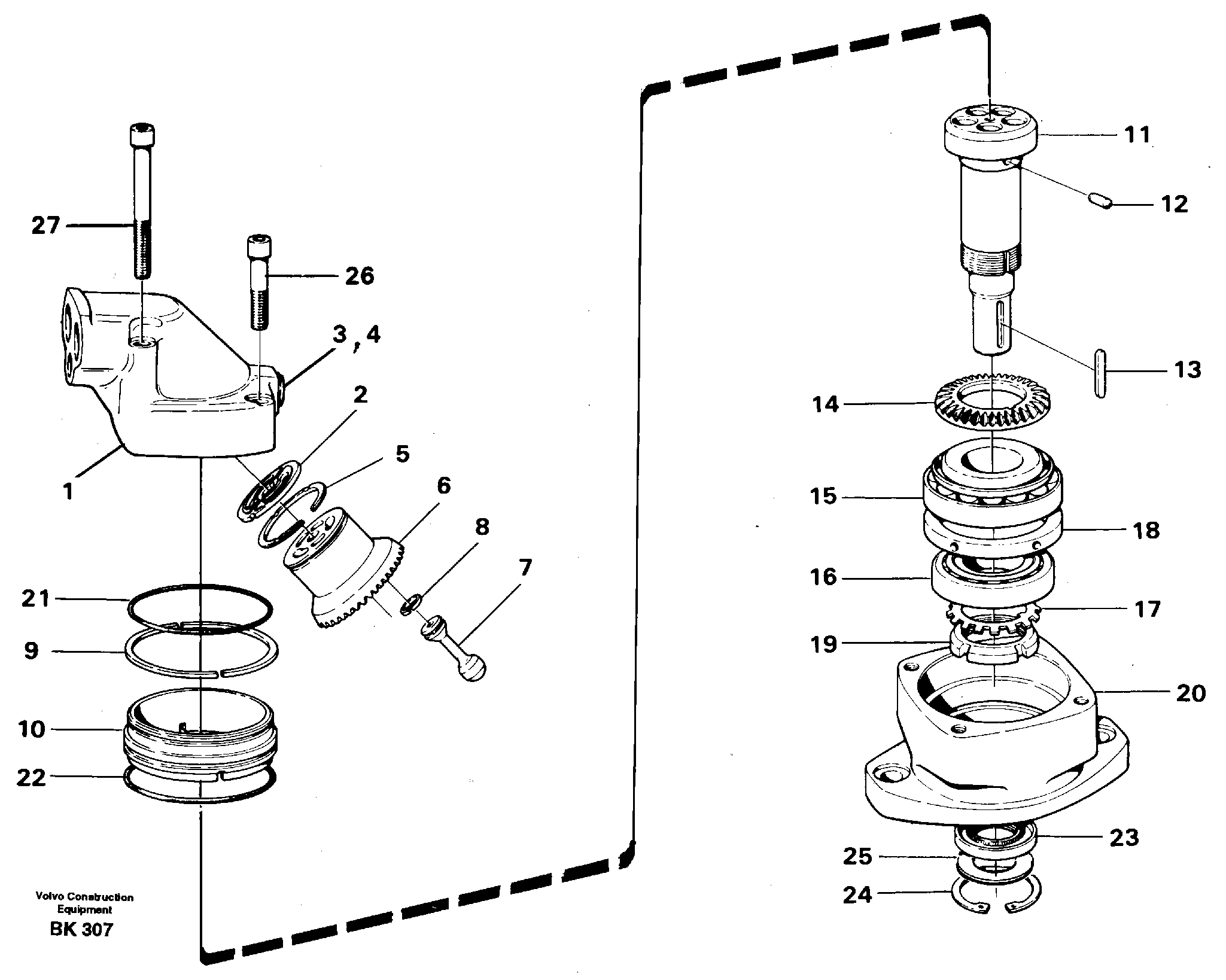Piston pump — volvo parts diagram