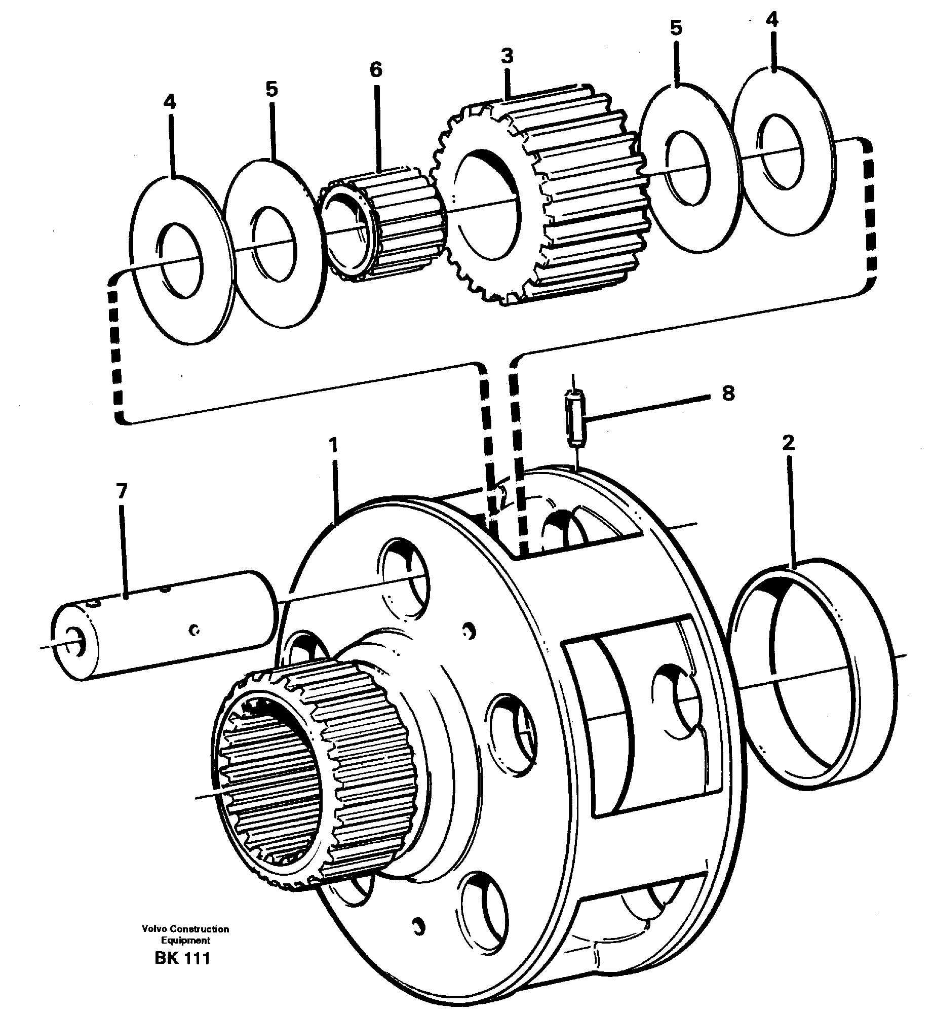 Planet kit, stage 4 — volvo parts diagram