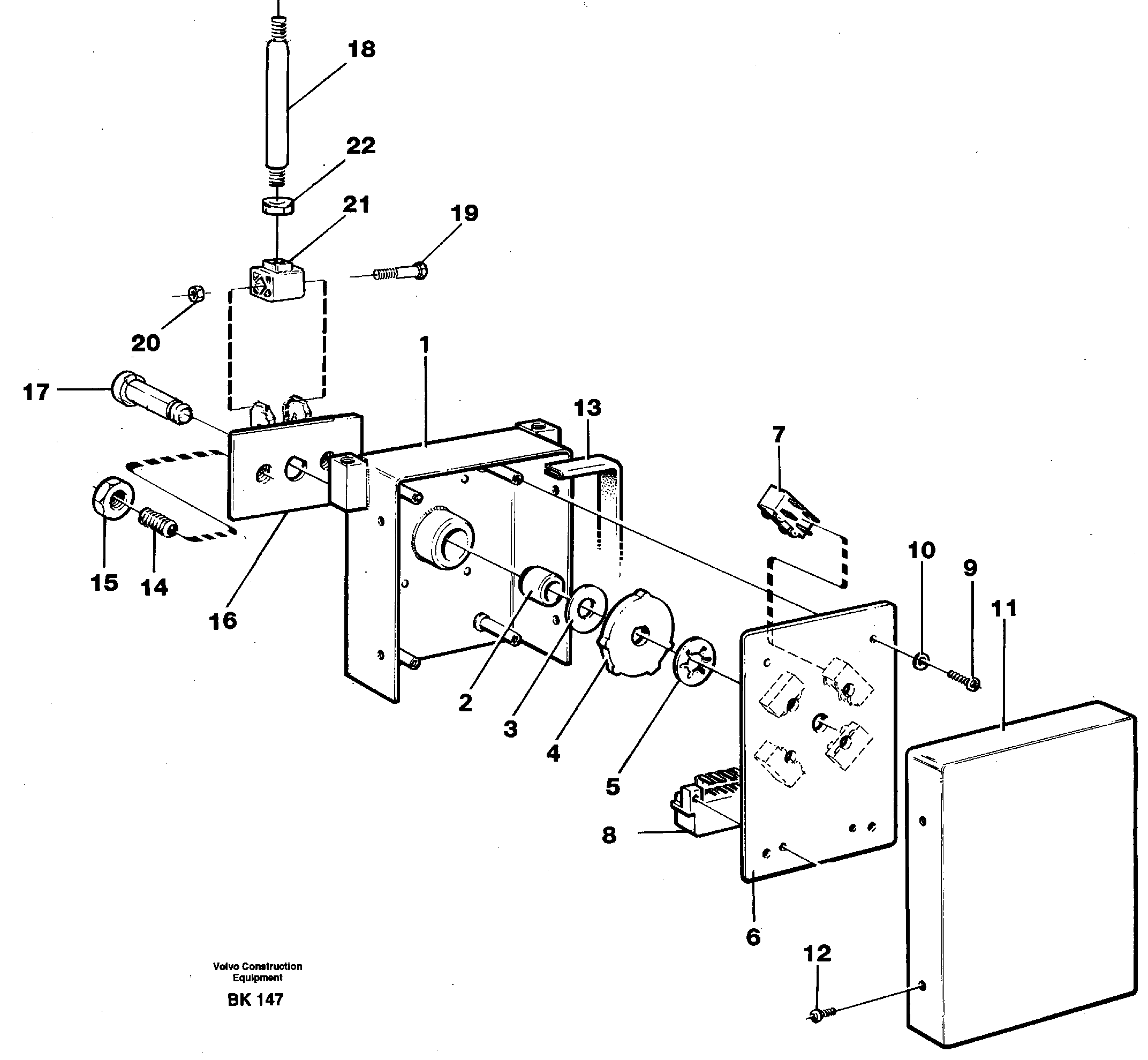 Gear selector — volvo parts diagram