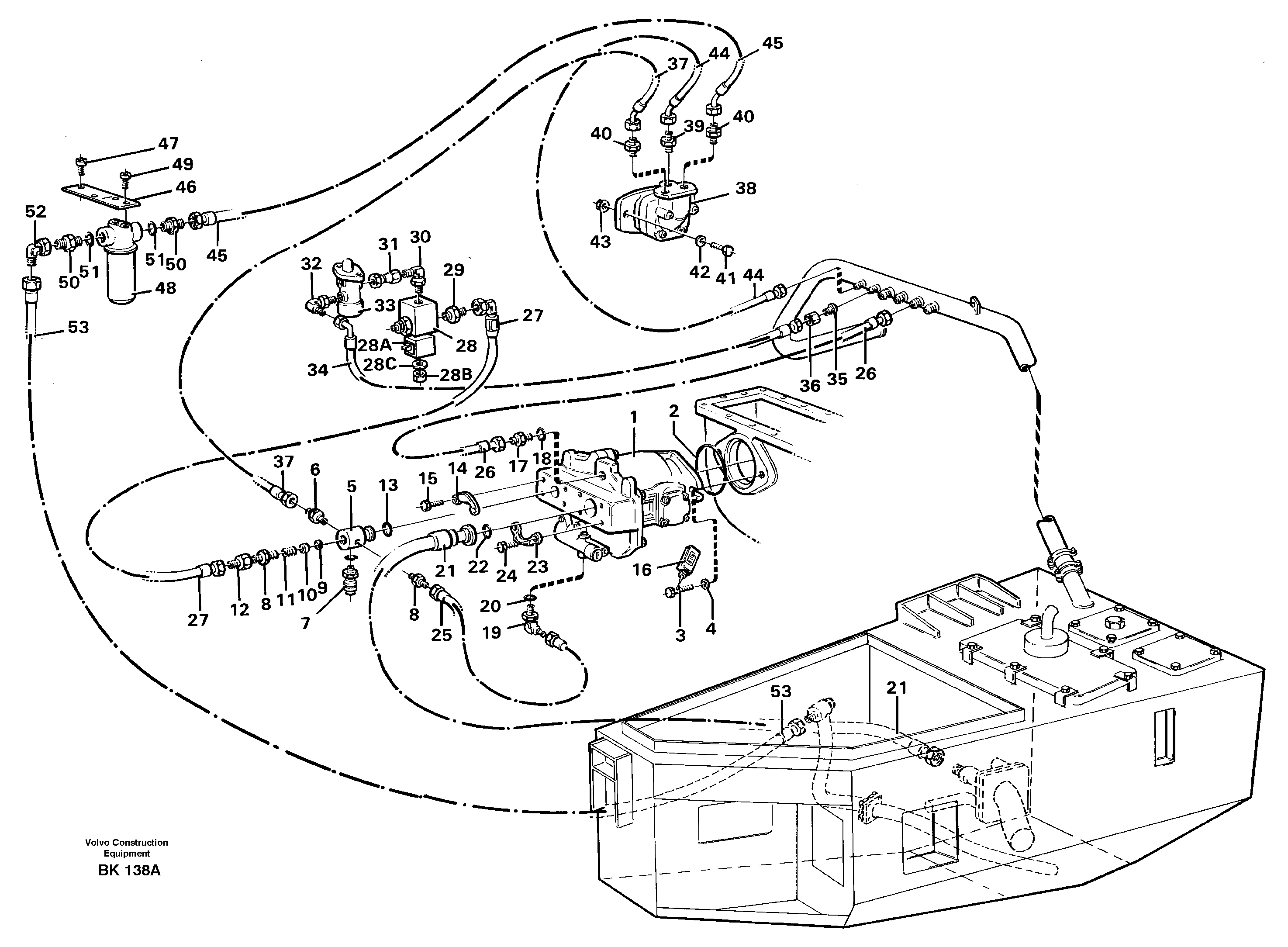 Fan drive — volvo parts diagram