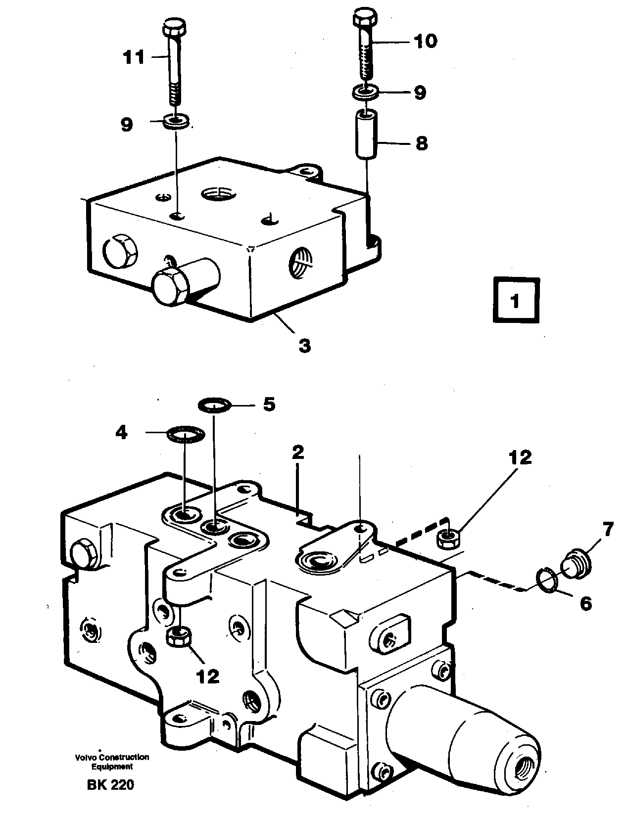 Steering unit — volvo parts diagram