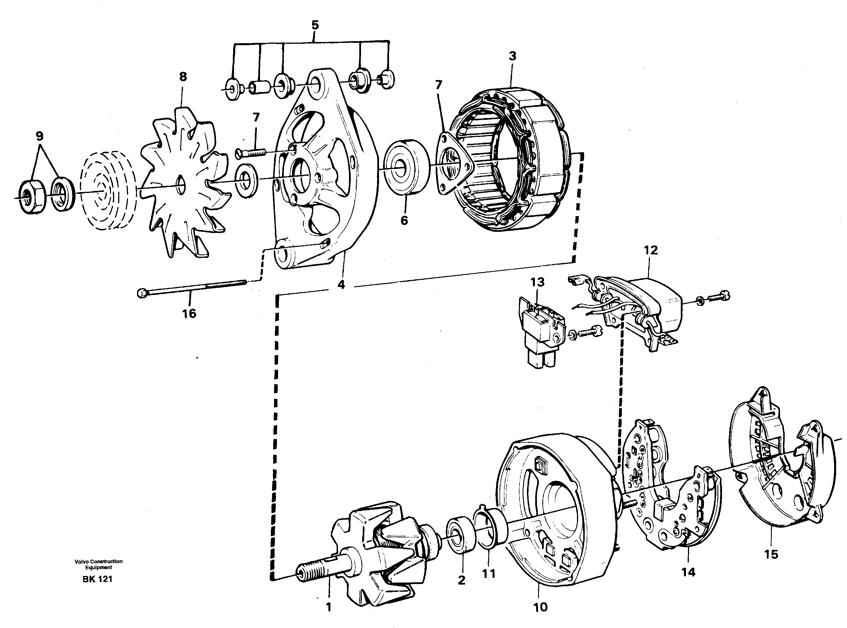 Alternator — volvo parts diagram
